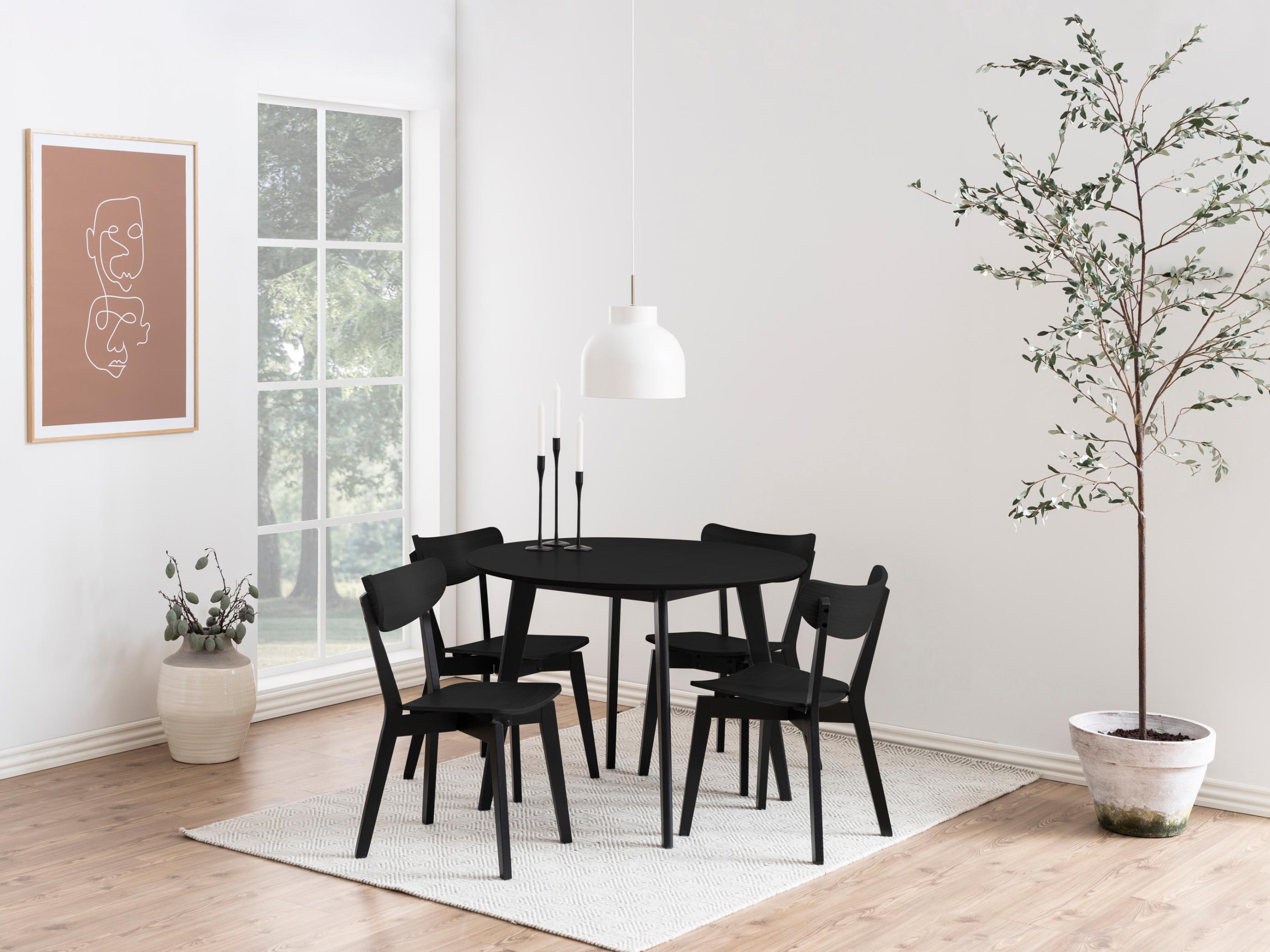 Masă Norsica 310 (Stejar negru + Negru)
