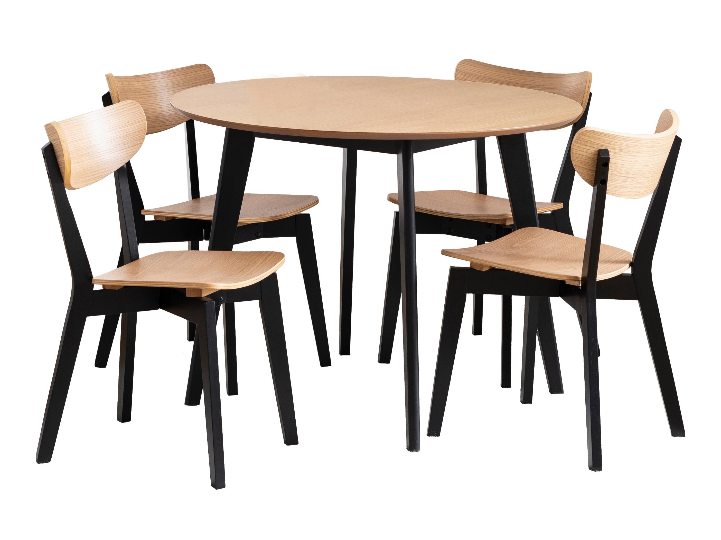 Set de mese Norsica 992 (Stejar + Negru)