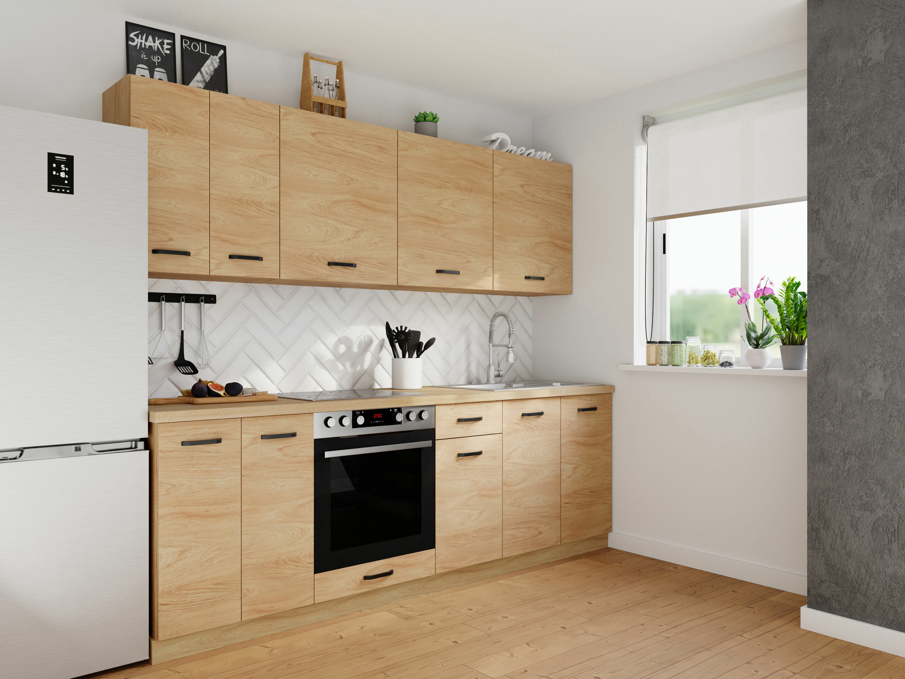 Dulap de perete modular Amper Oak 137
