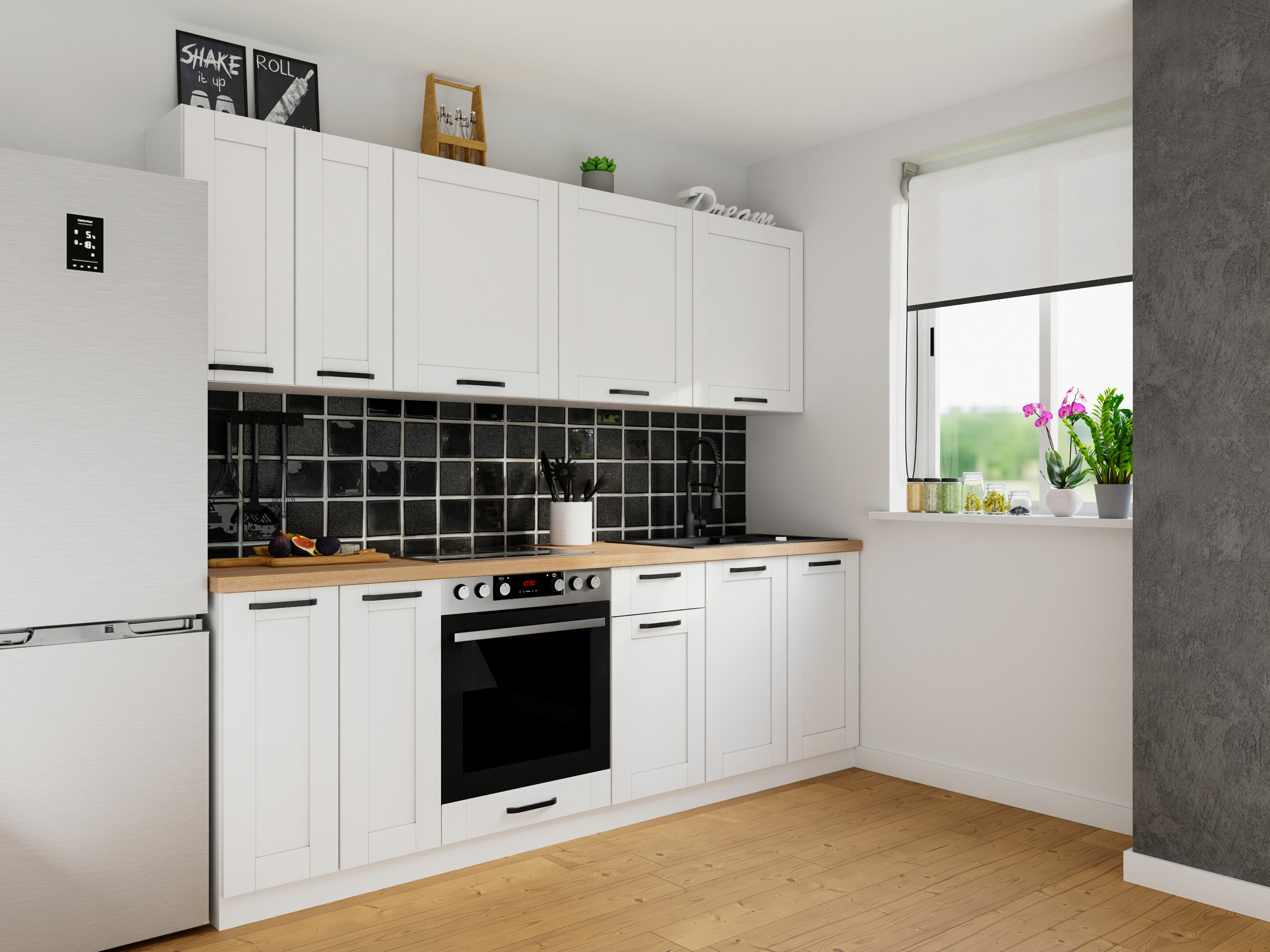 Dulap de perete modular Eva White 145