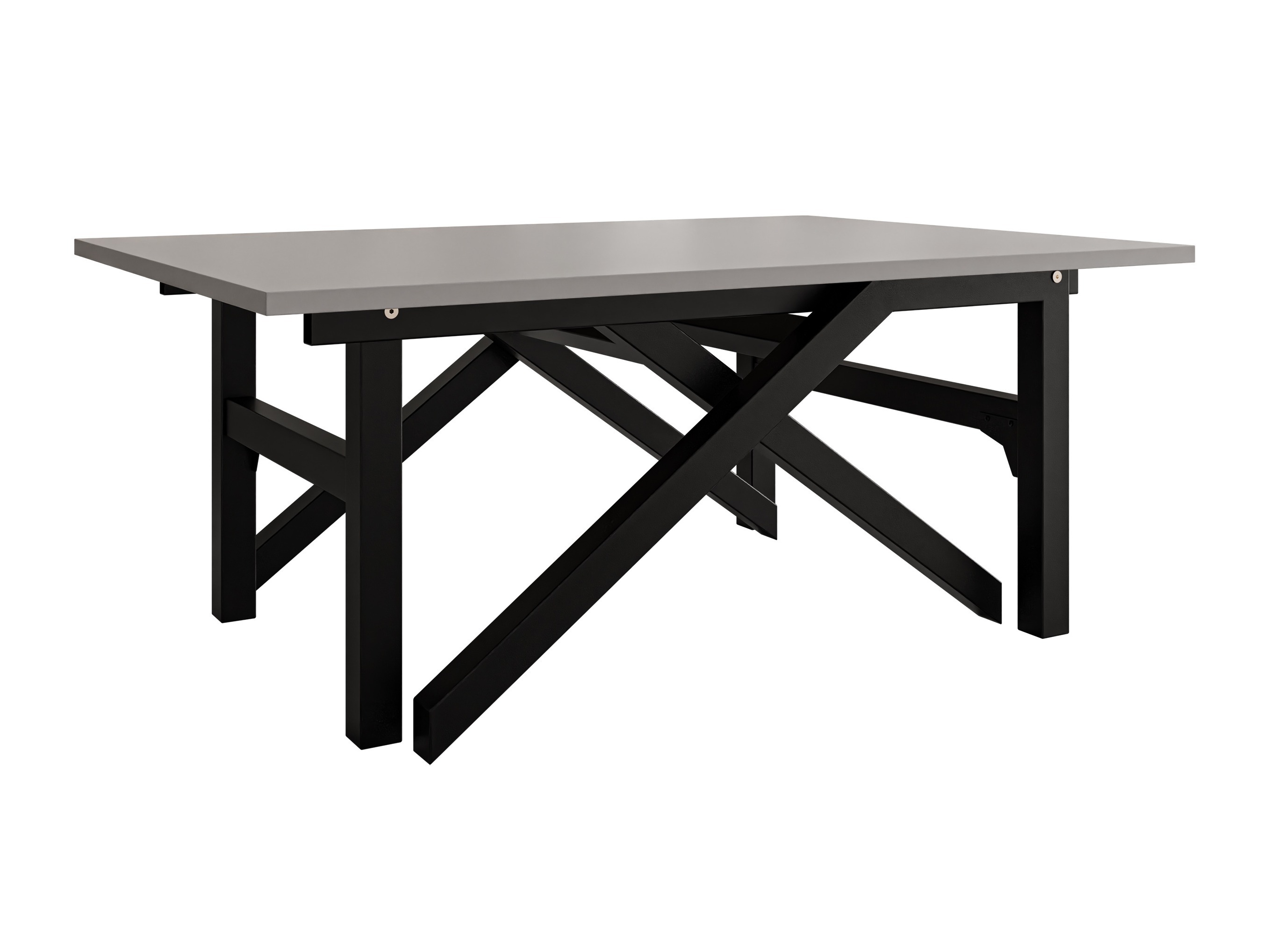 Măsuță de cafea extensibila Oswego 151 (Grafit + Negru)