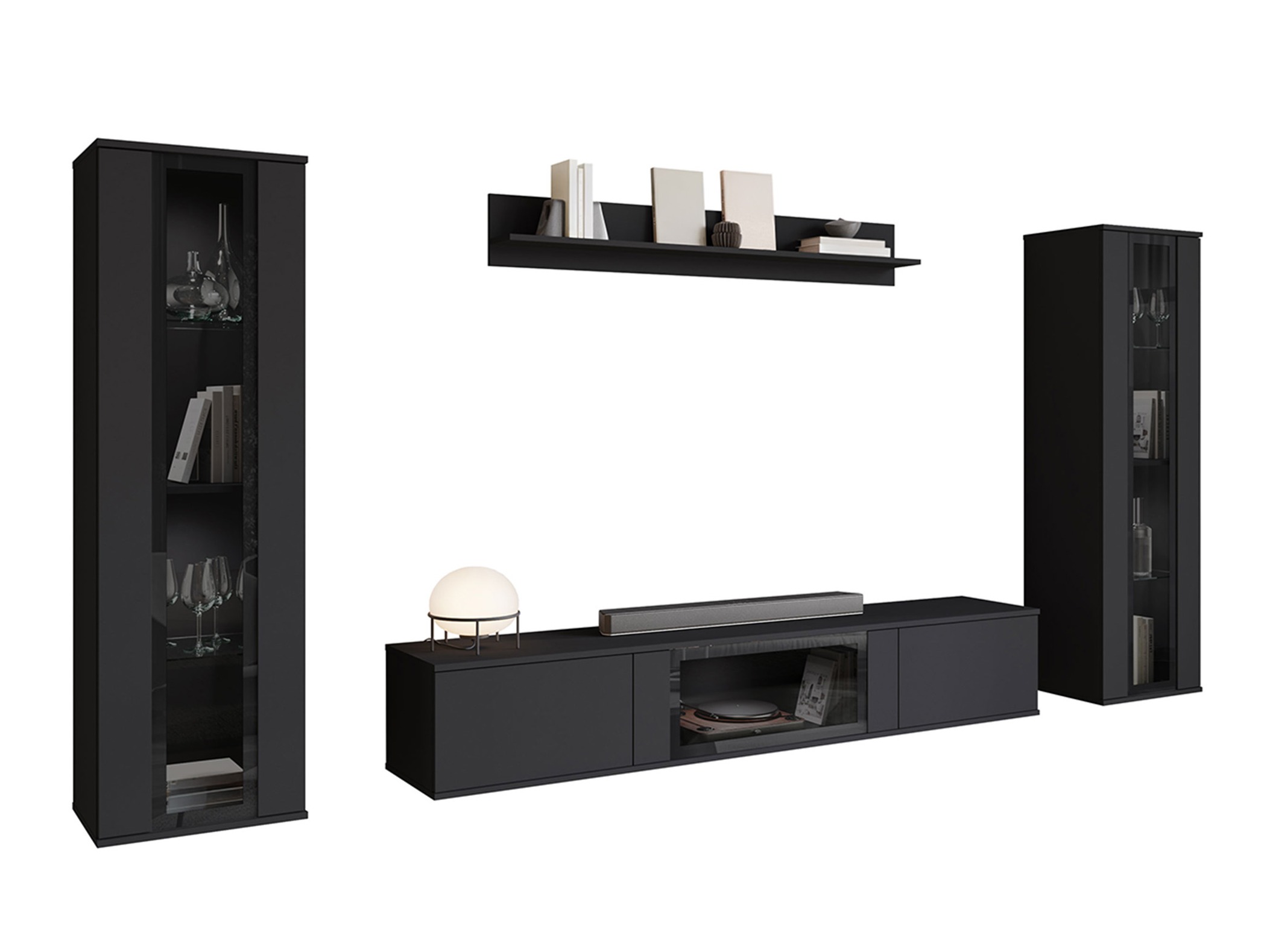 Set de living Torcame 103 (Negru)