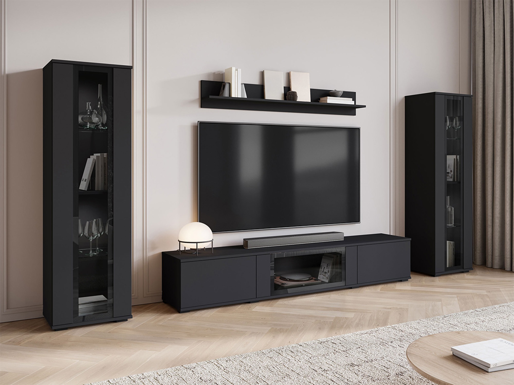 Set de living Torcame 103 (Negru)