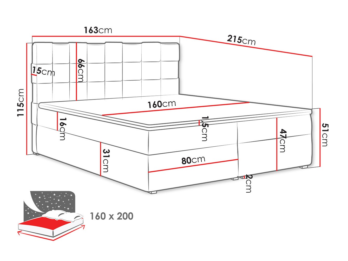 Pat boxspring Pomona 117 (Kronos 09)