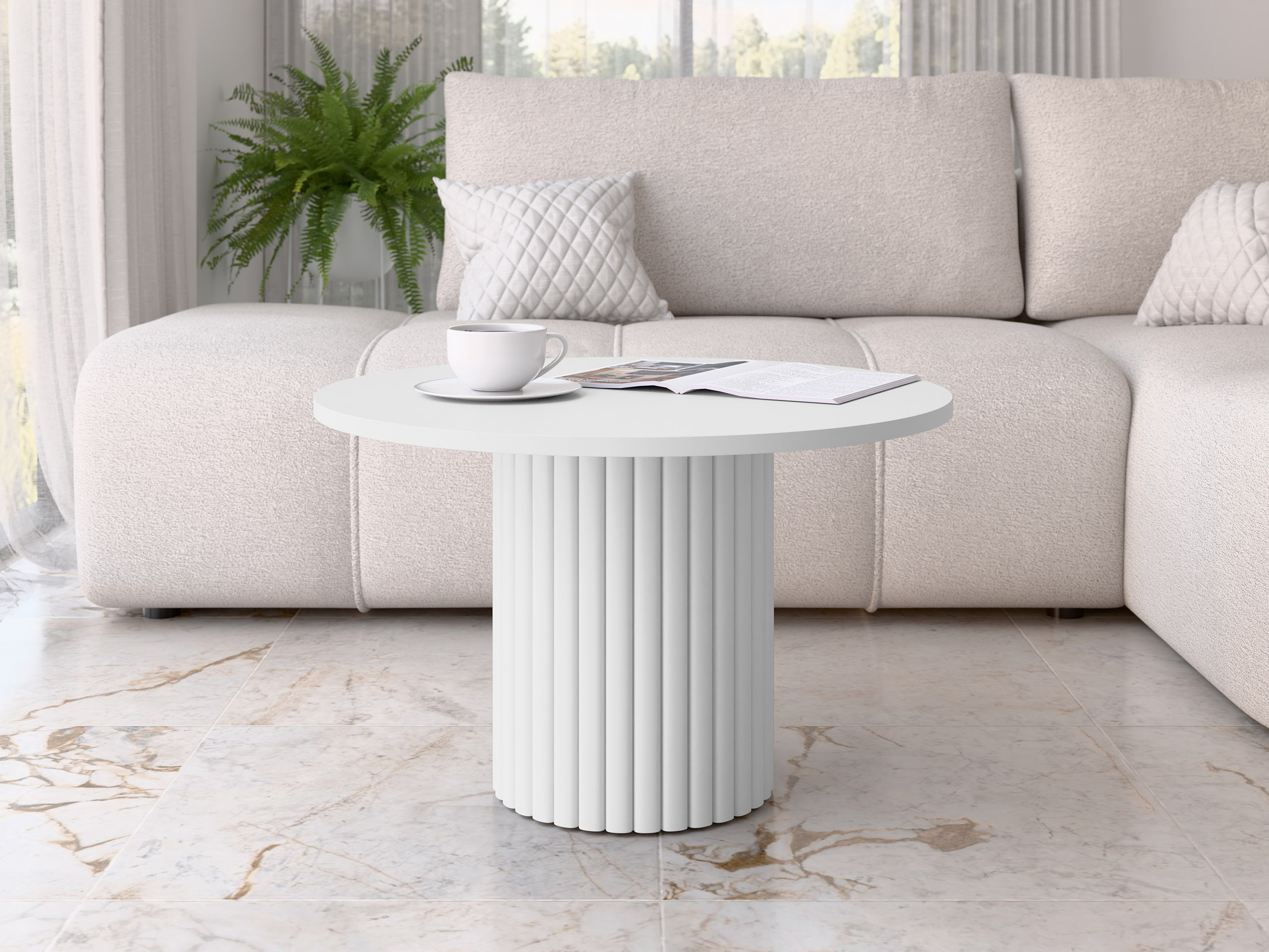 Măsuță de cafea Dearborn 107 (Alb)