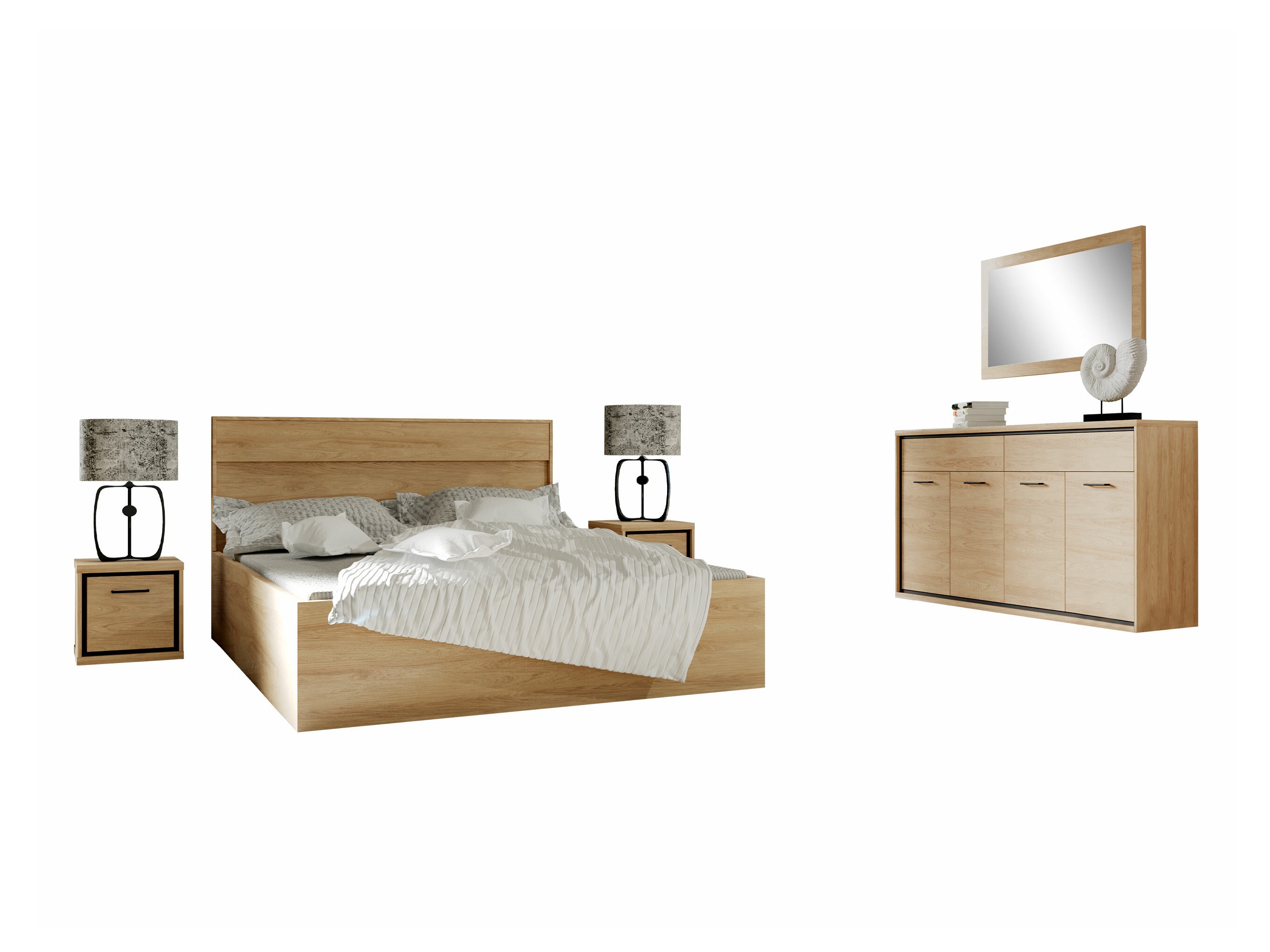 Set dormitor Etrmoni 122 (Maro deschis)