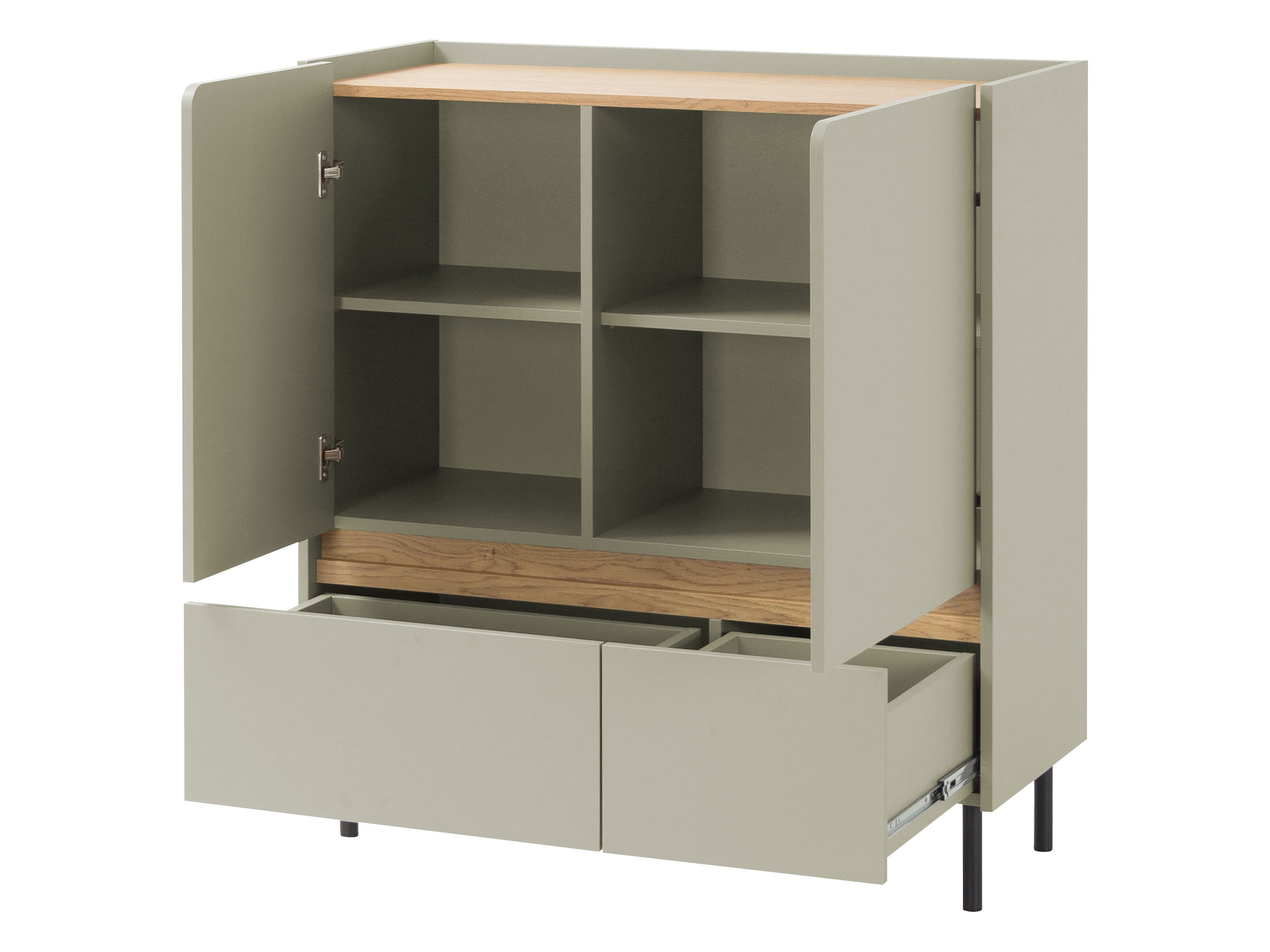 Set de mobilier Fiosono 115 (Bej + Stejar deschis)
