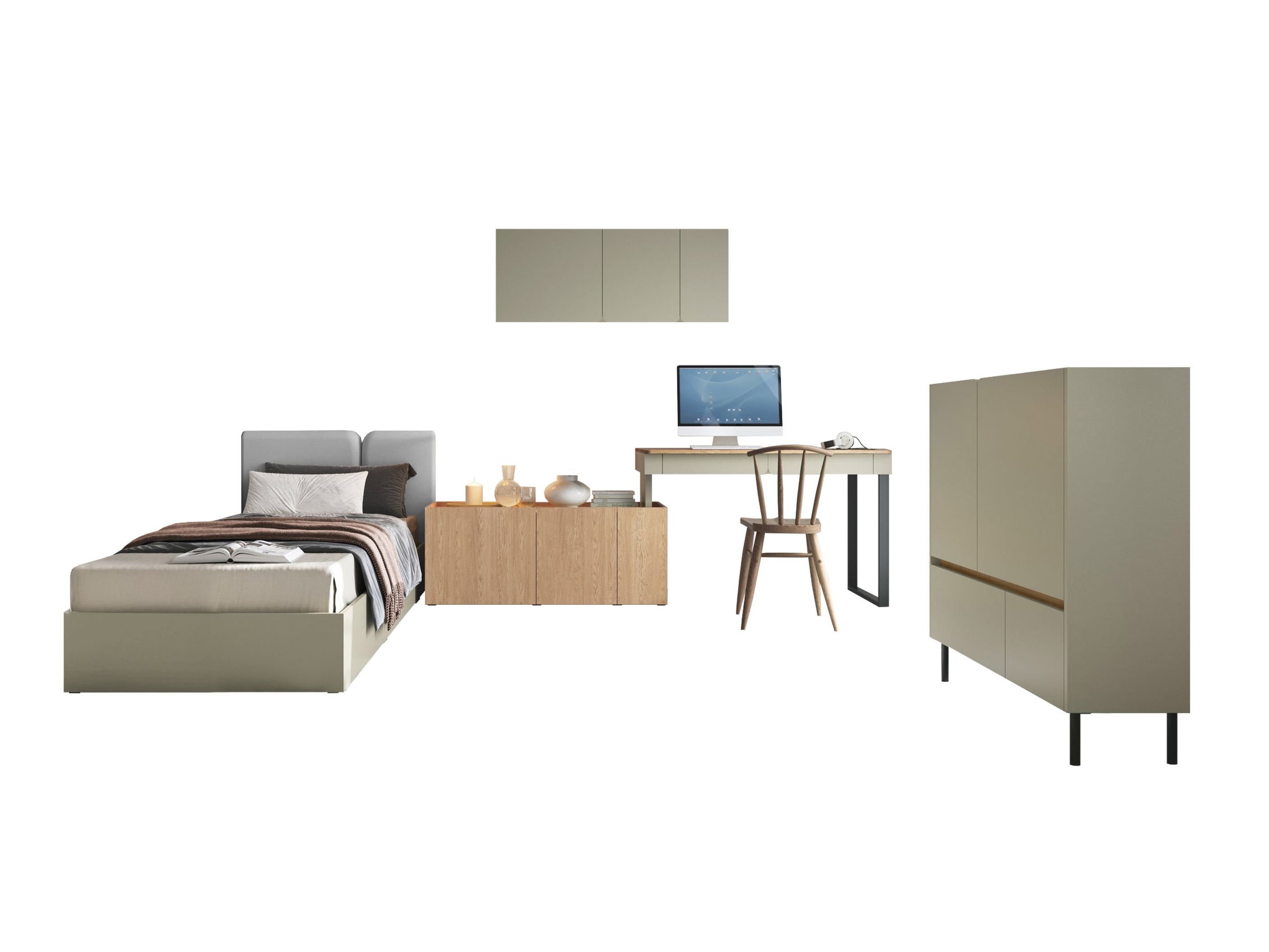 Set de mobilier Fiosono 115 (Eucalipt + Stejar)