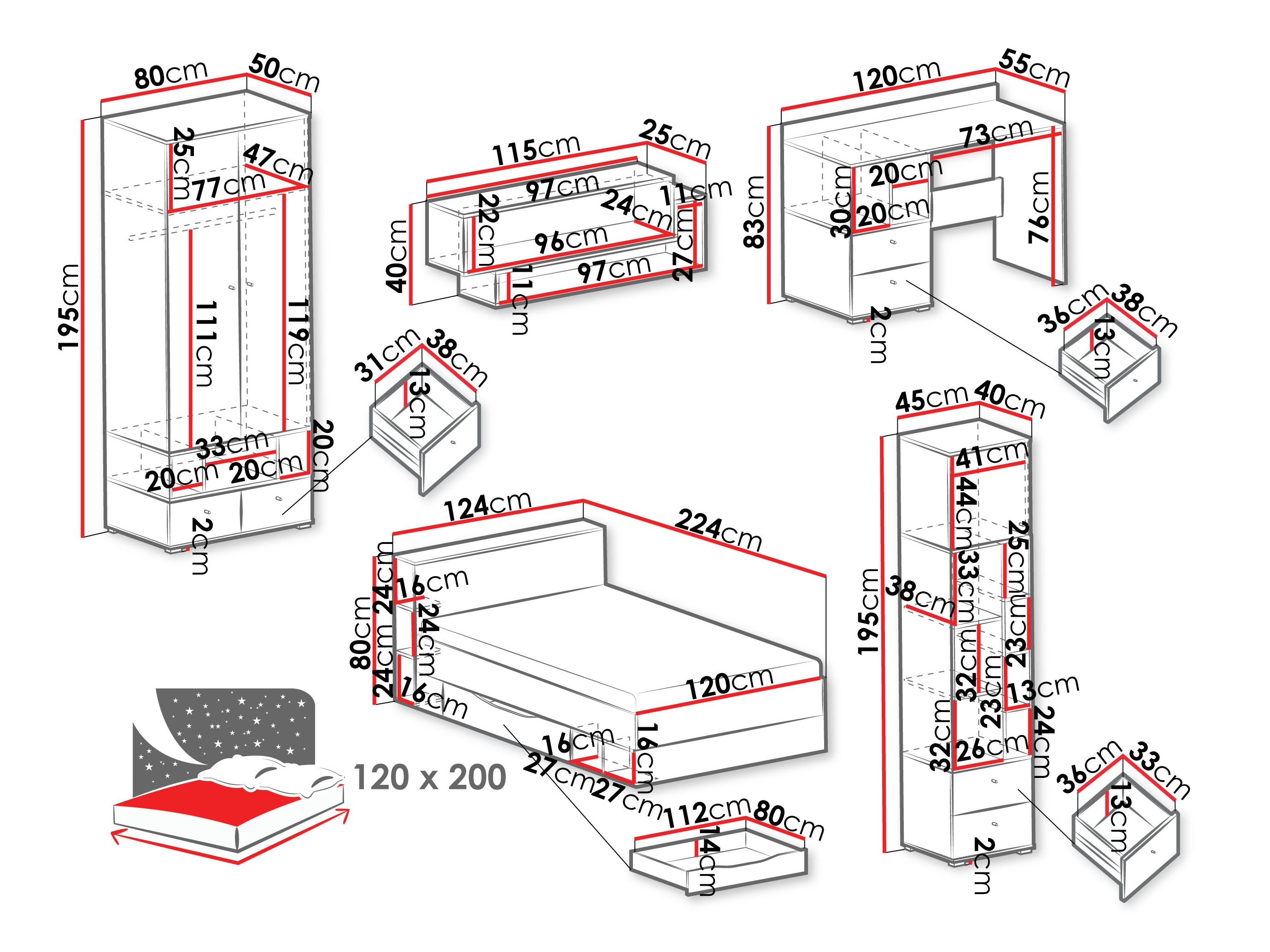 Set de mobilier Ciravie 108