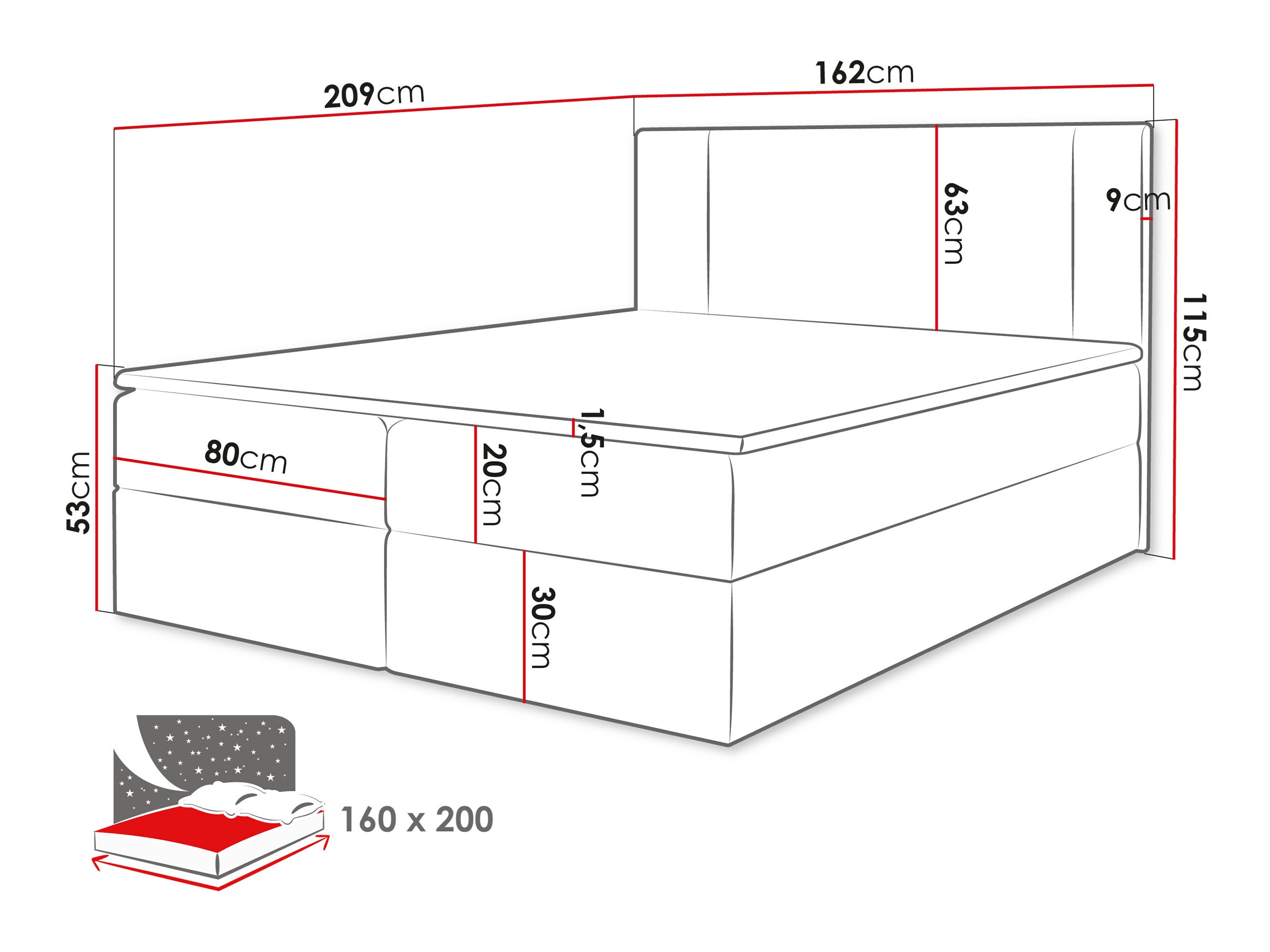Pat boxspring Zanesville 101 (Manila 02)