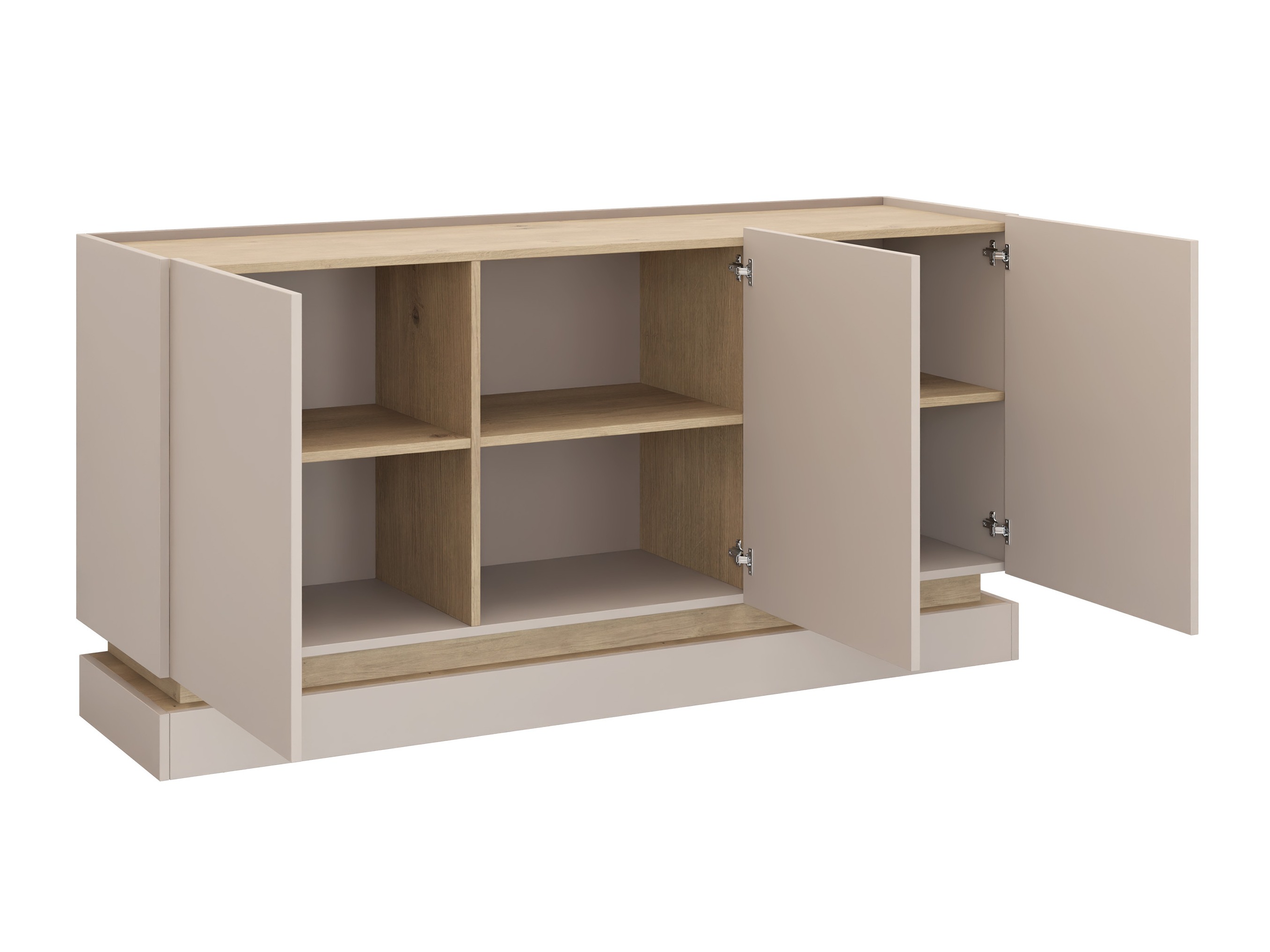 Set de living Comfivo Tilia (Negru + Stejar)