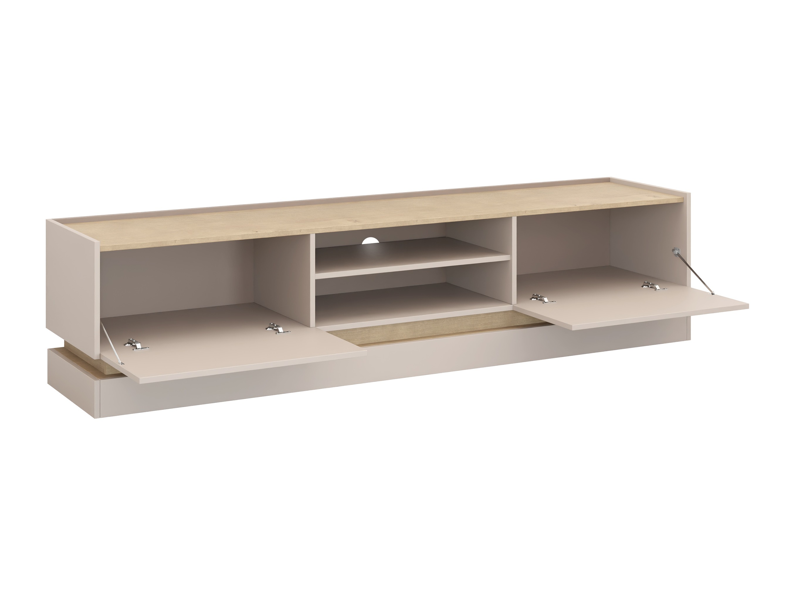 Set de living Comfivo Tilia (Negru + Stejar)