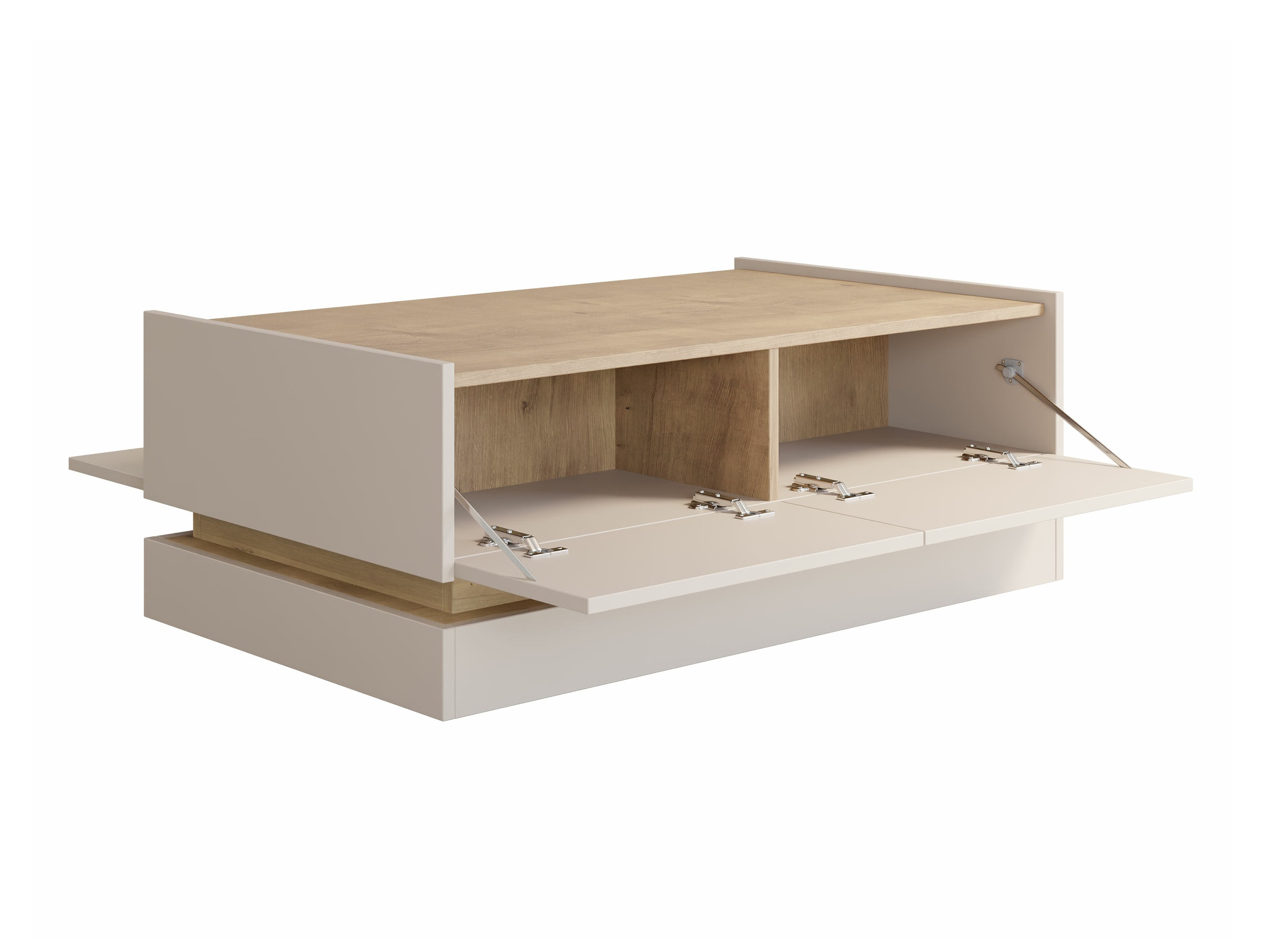 Set de living Comfivo Tilia (Negru + Stejar)