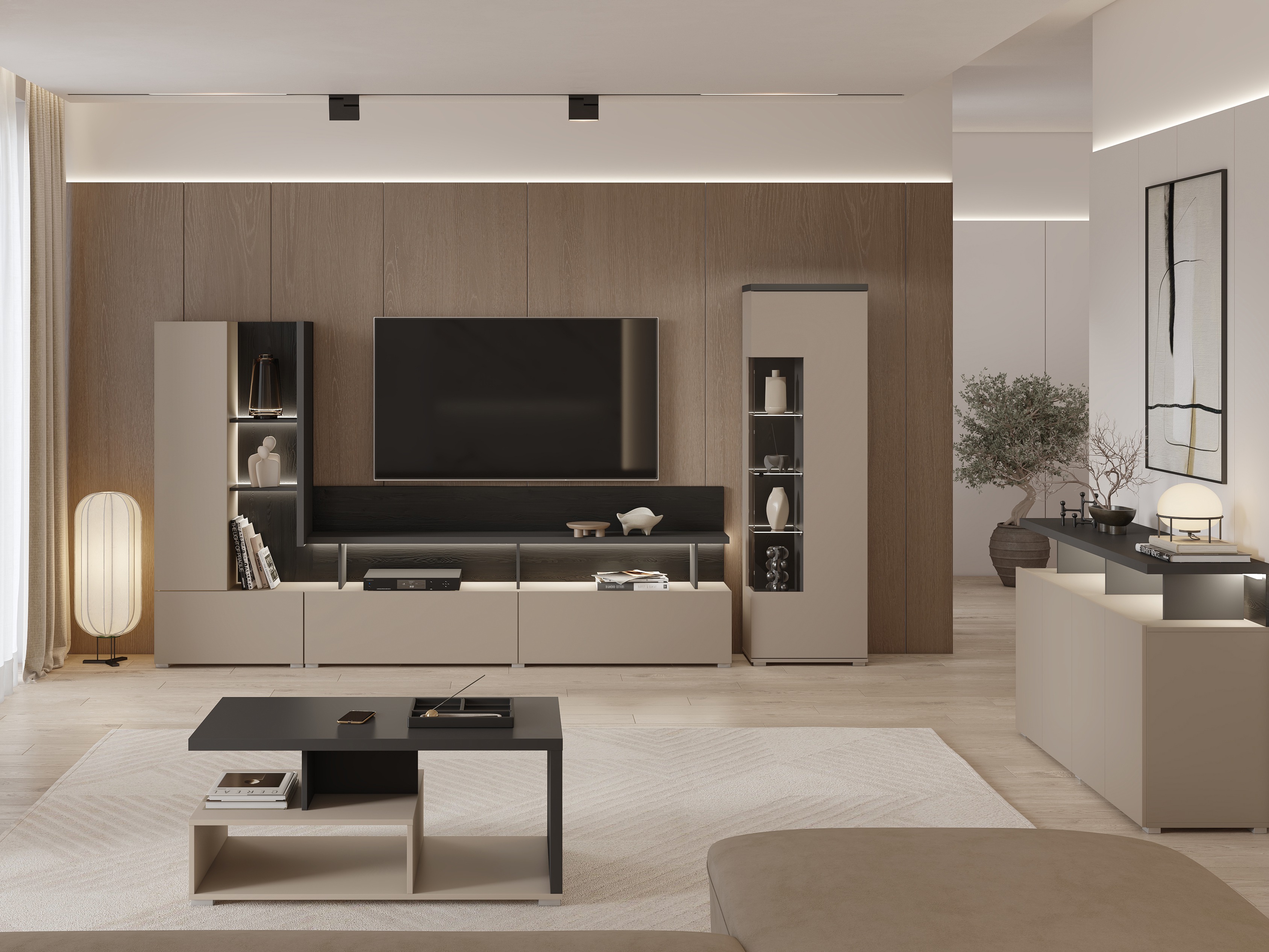 Set de living Virvele 101 (Congo + Antracit)