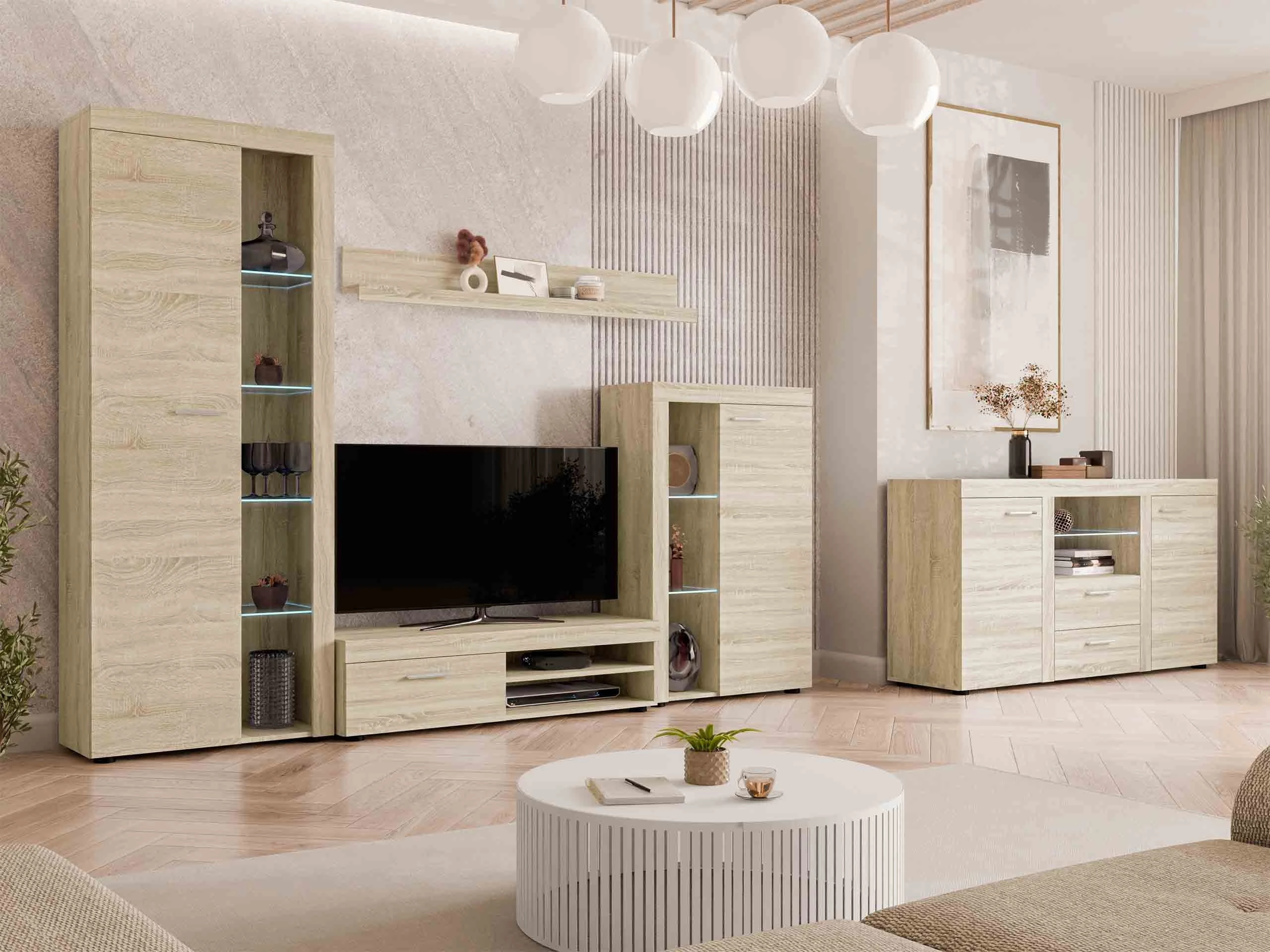 Set de living Univio (Stejar Sonoma)