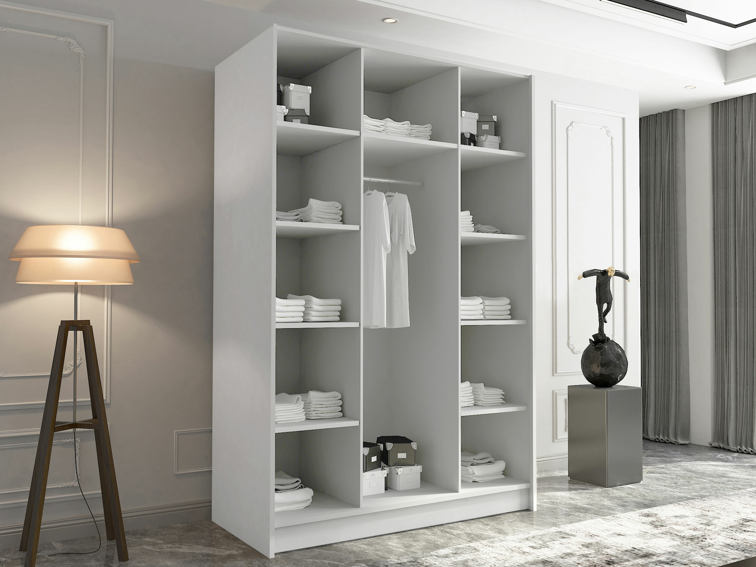 Dulap Closico Decoron II (Negru)