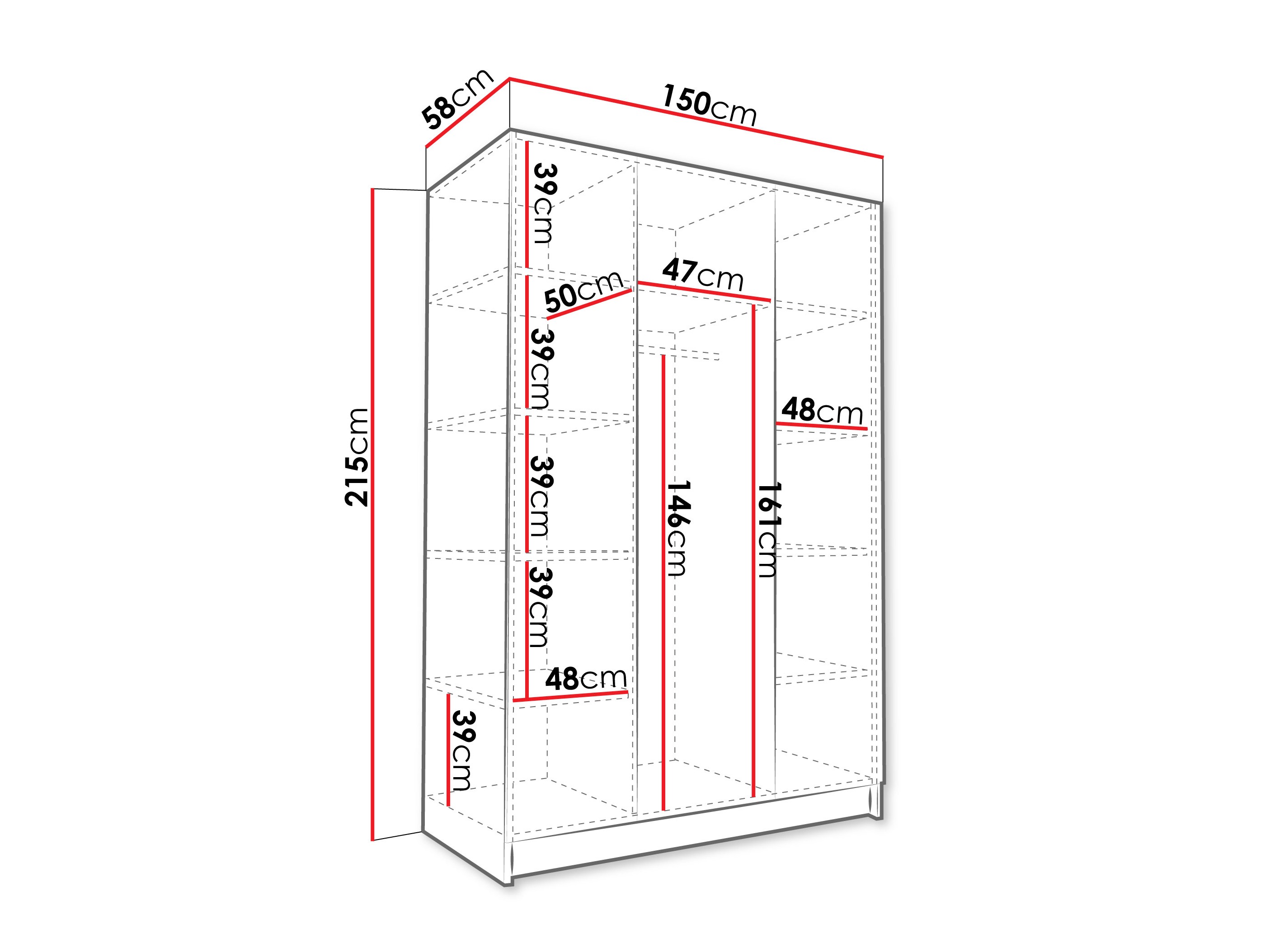 Dulap Closico Decoron II (Nuc)