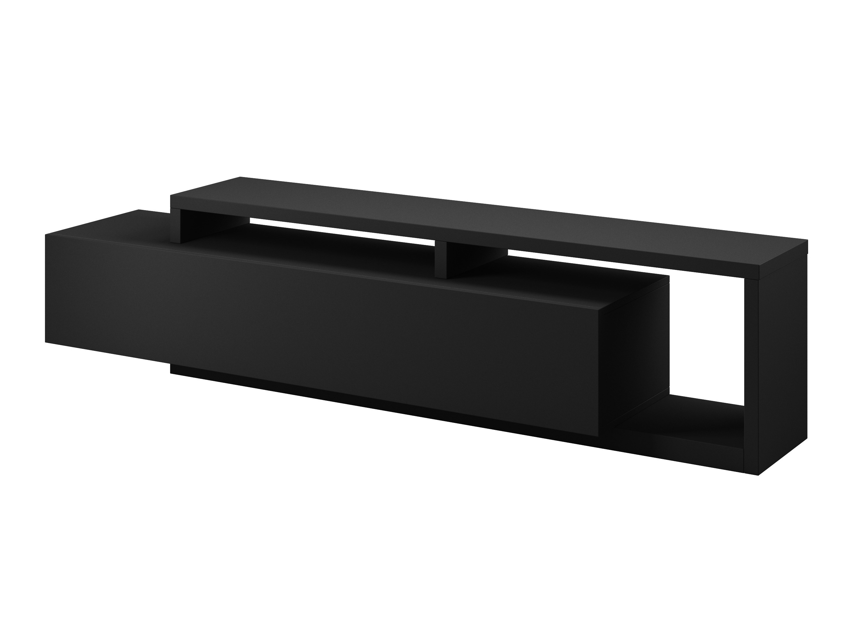 Comodă TV Lutiva 103 (Negru mat)