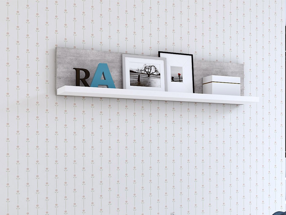 Raft de perete Lutiva 102 (Alb + Beton)