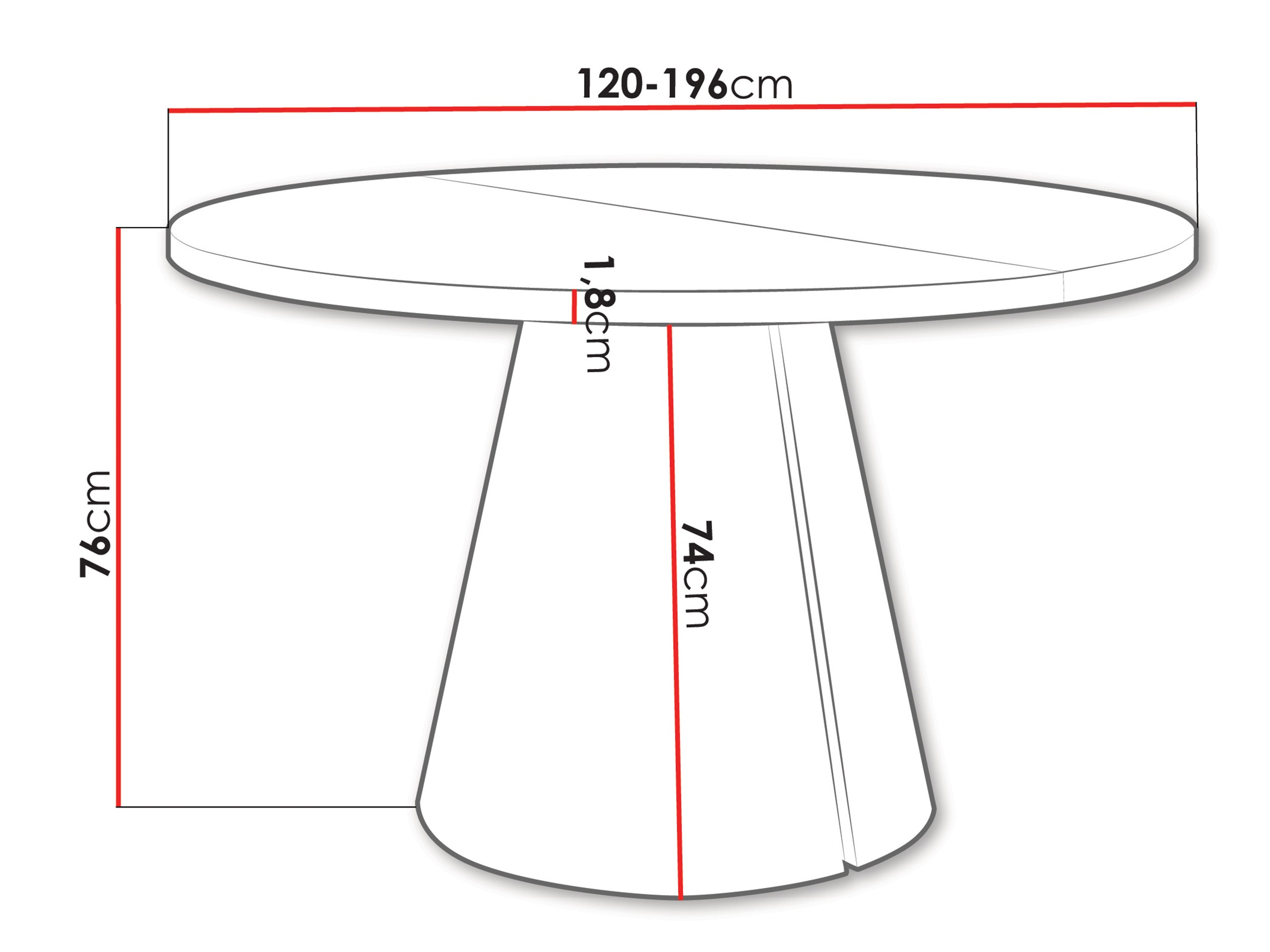 Masă Oswego 167