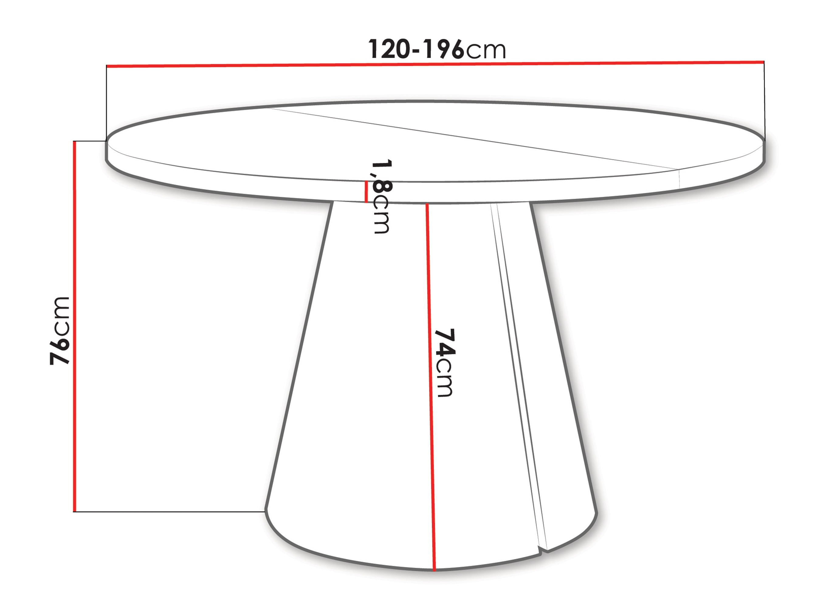 Masă Oswego 167