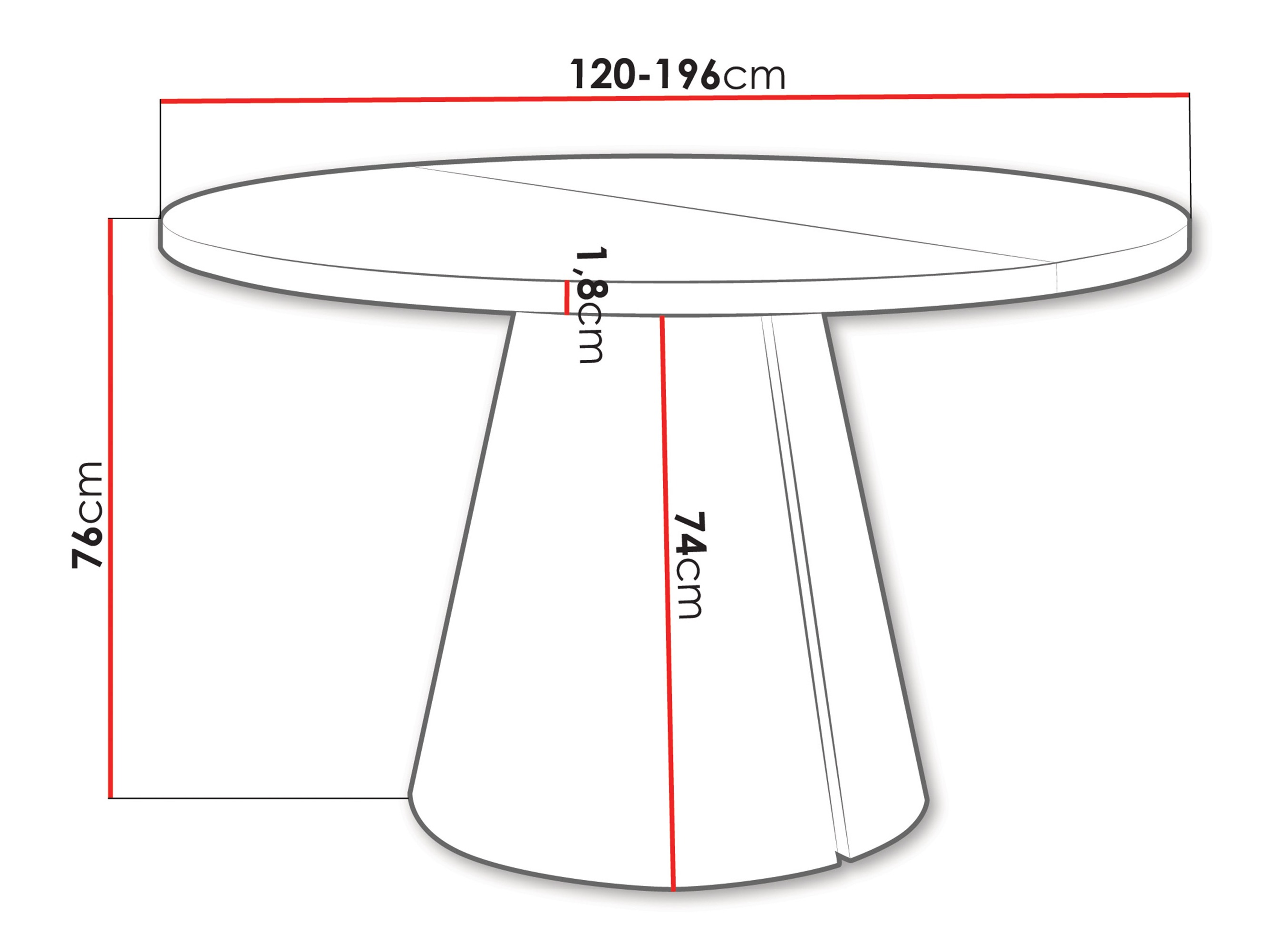 Masă Oswego 167