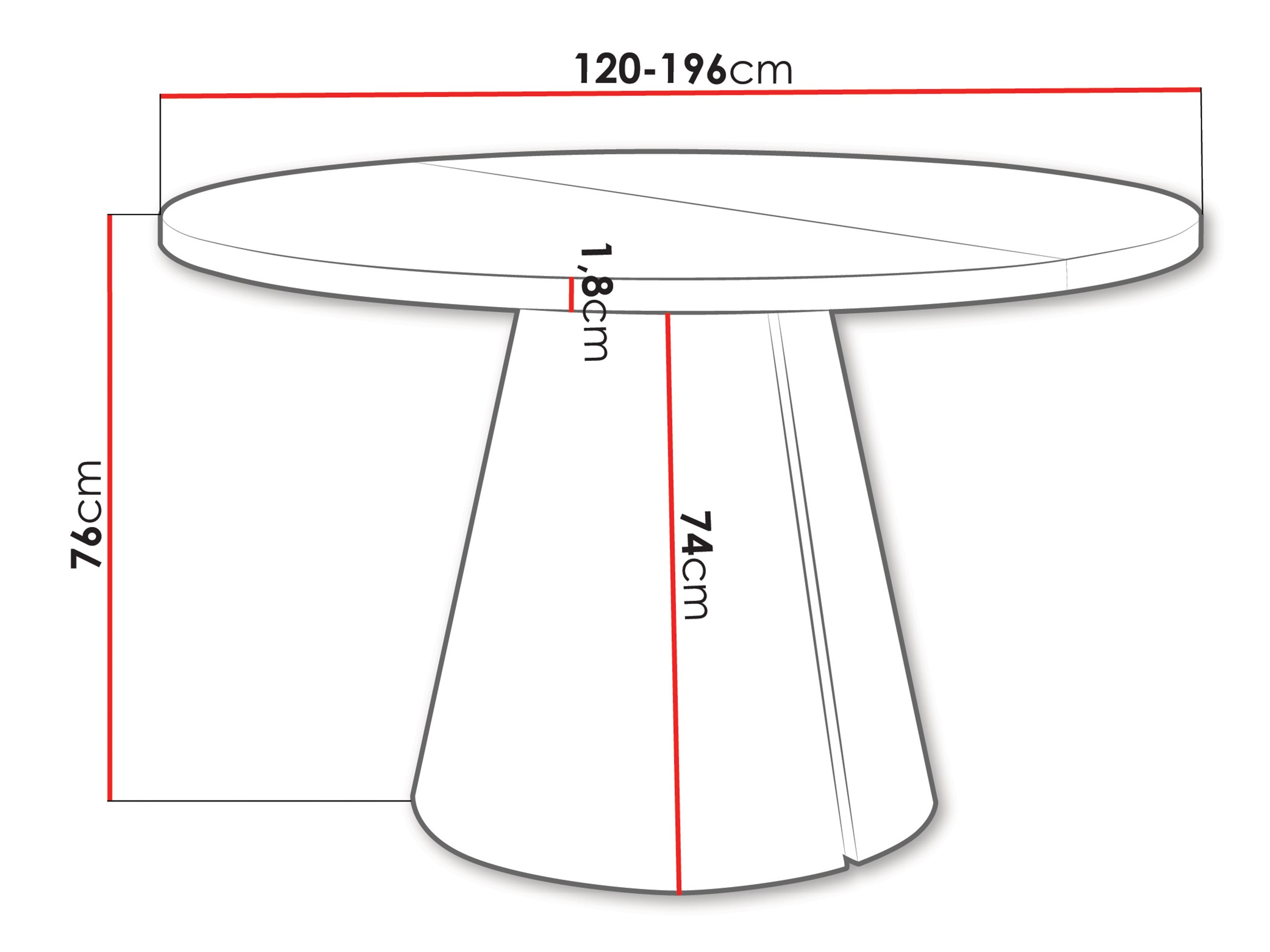 Masă Oswego 168