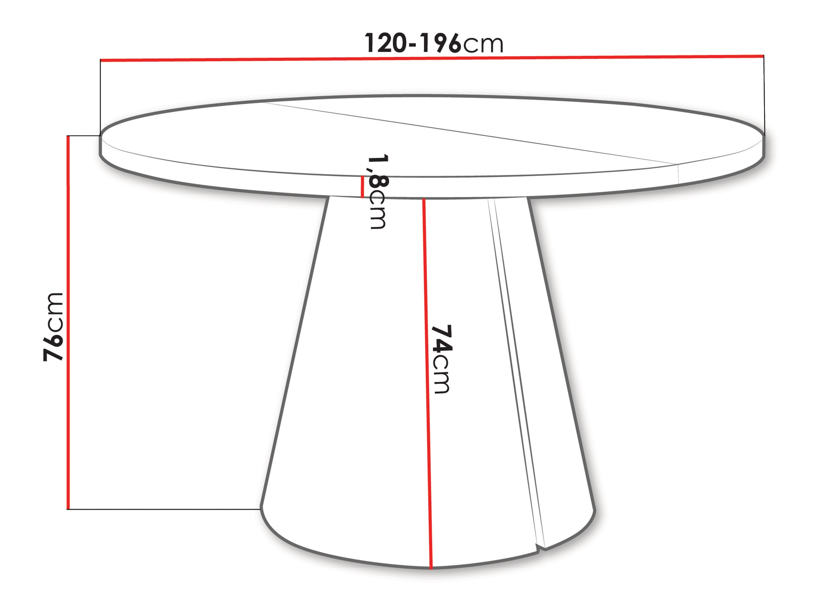Masă Oswego 168