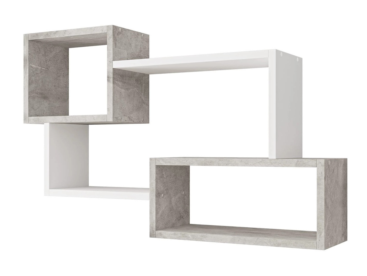 Raft de perete Lexicon II (Beton + Alb)
