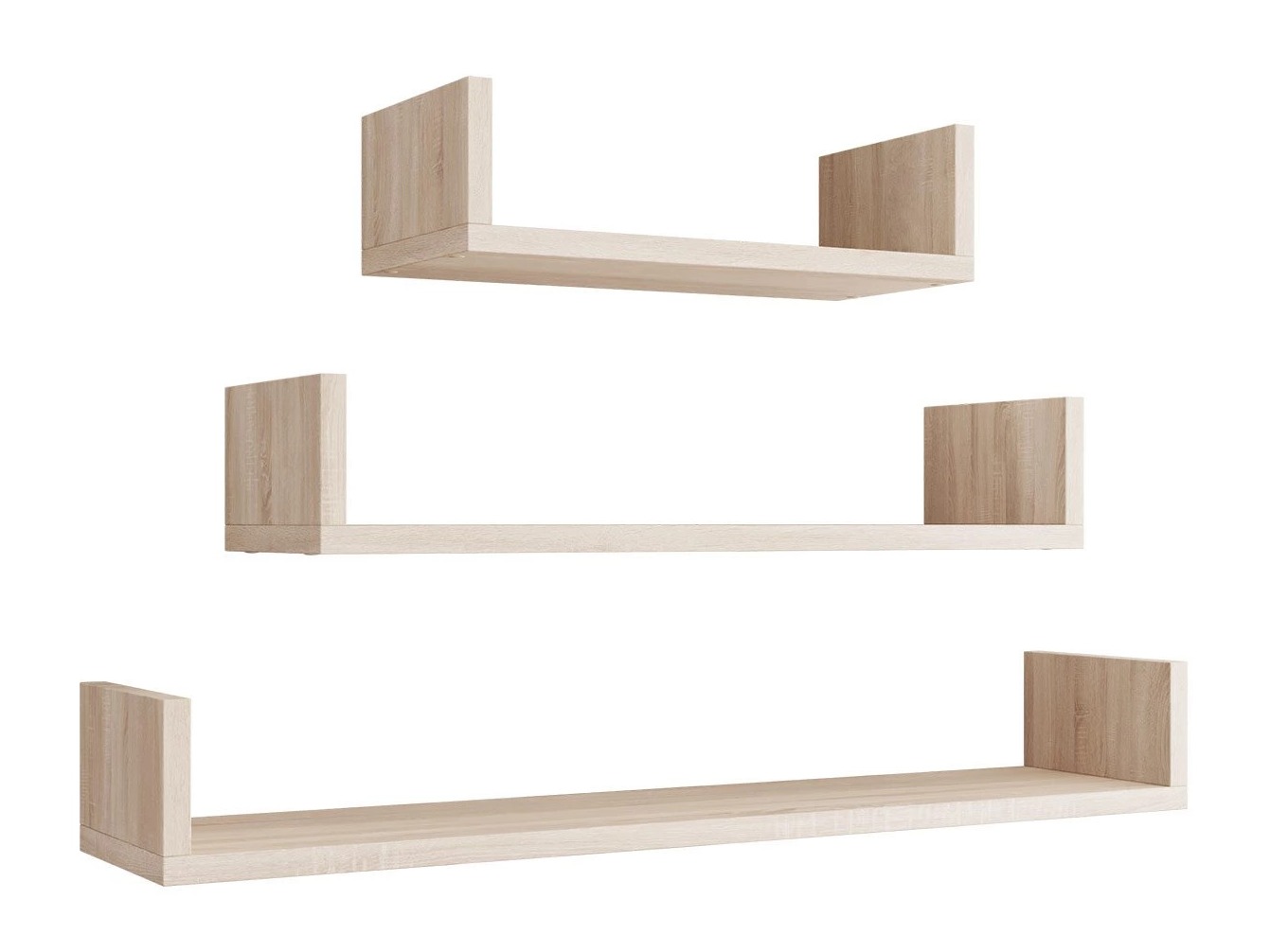 Set rafturi suspendate Lexicon (Stejar Sonoma)