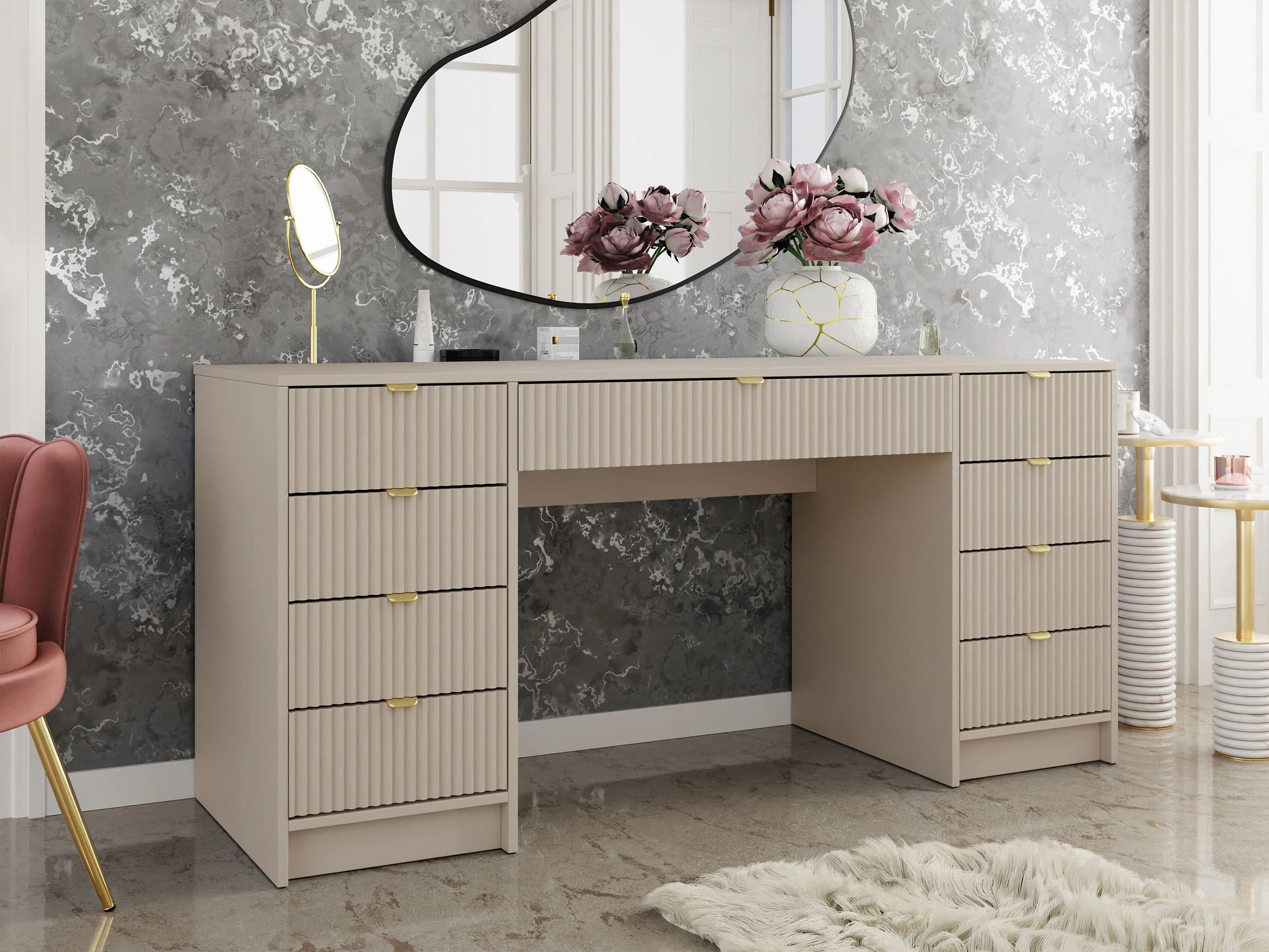 Birou Comfivo Papilio I (Bej)