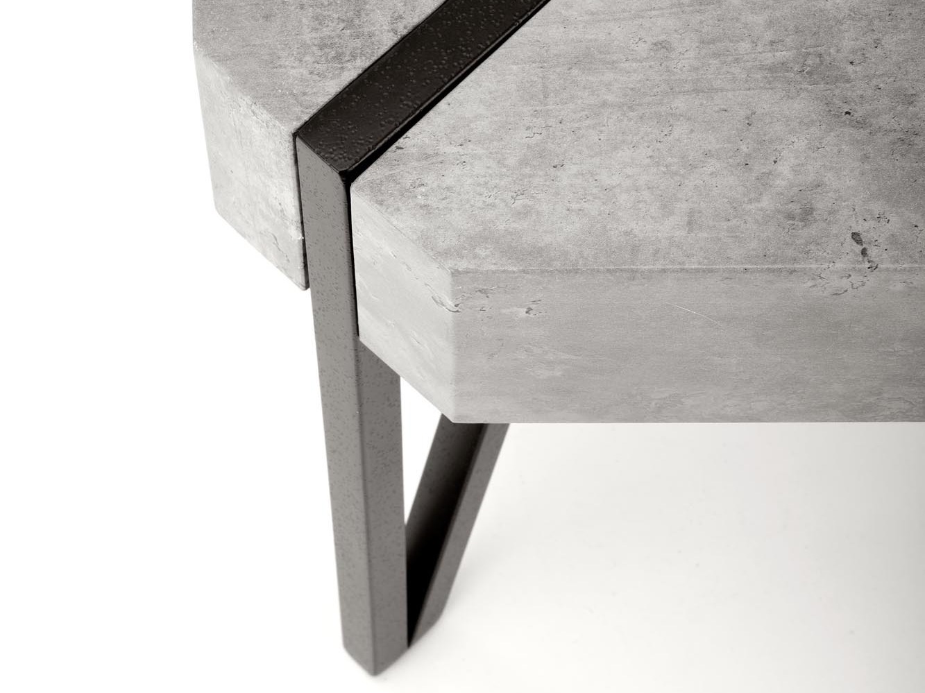 Măsuță de cafea Houston 303 (Beton + Negru)