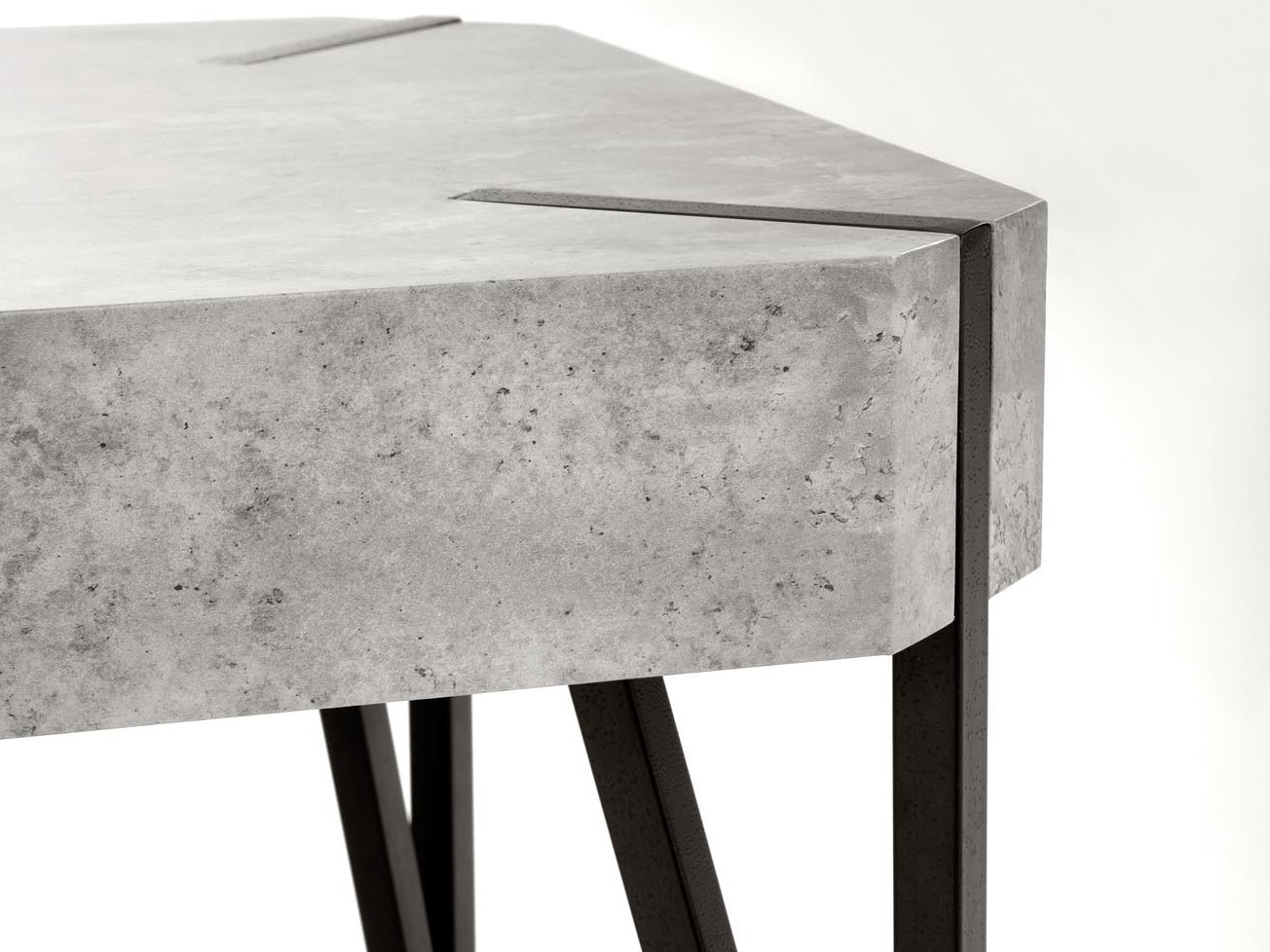 Măsuță de cafea Houston 303 (Beton + Negru)
