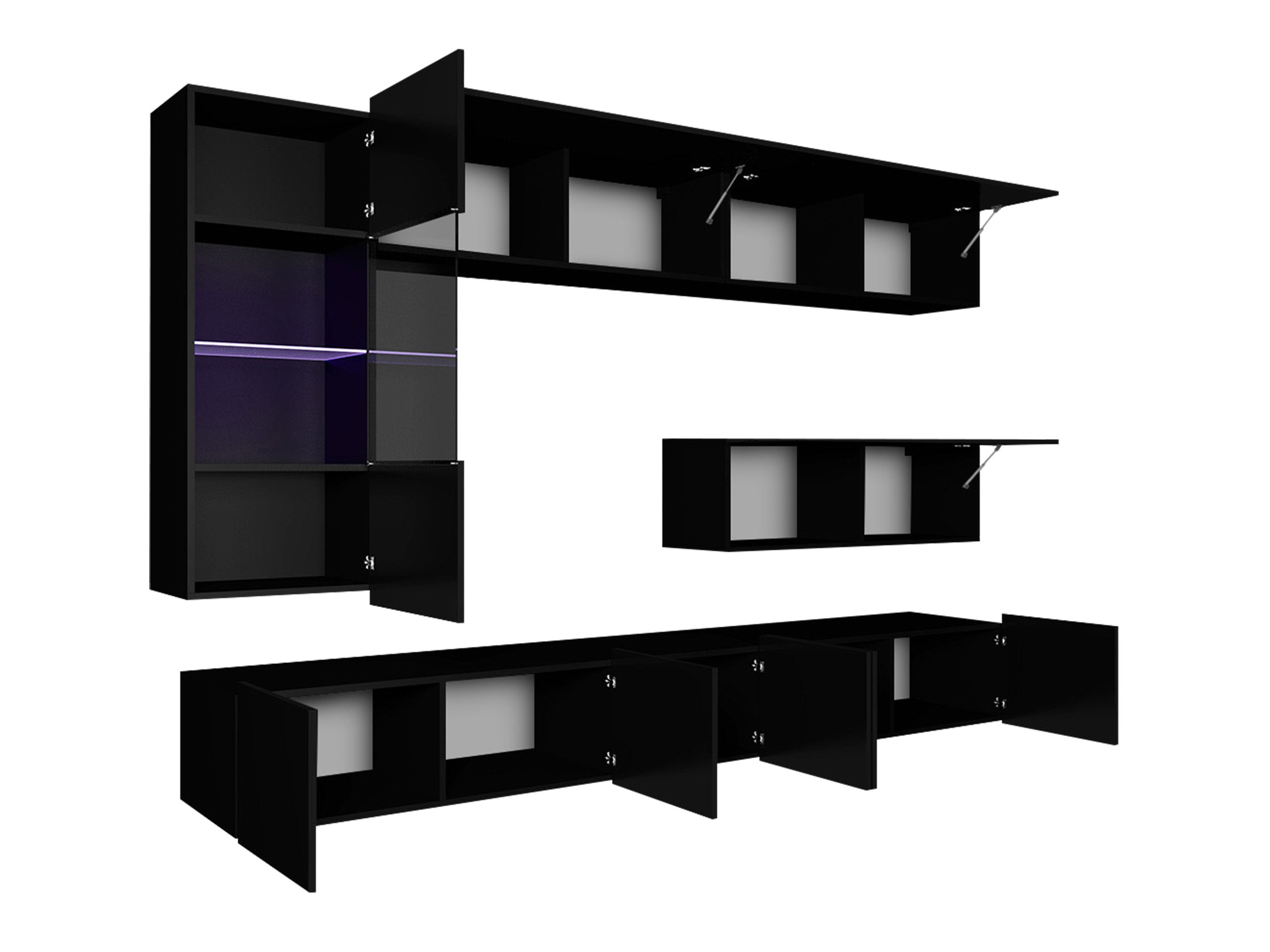 Set de living Remus IV (Alb + Alb lucios)