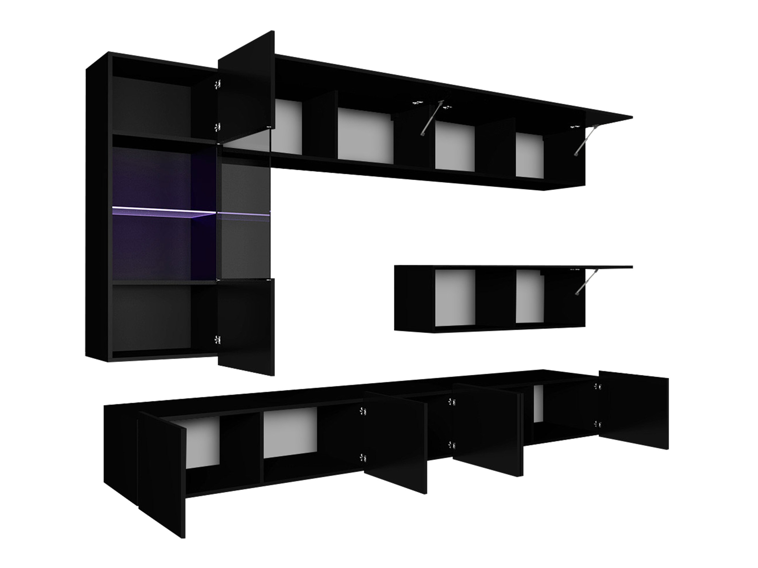 Set de living Remus IV (Alb + Alb lucios)