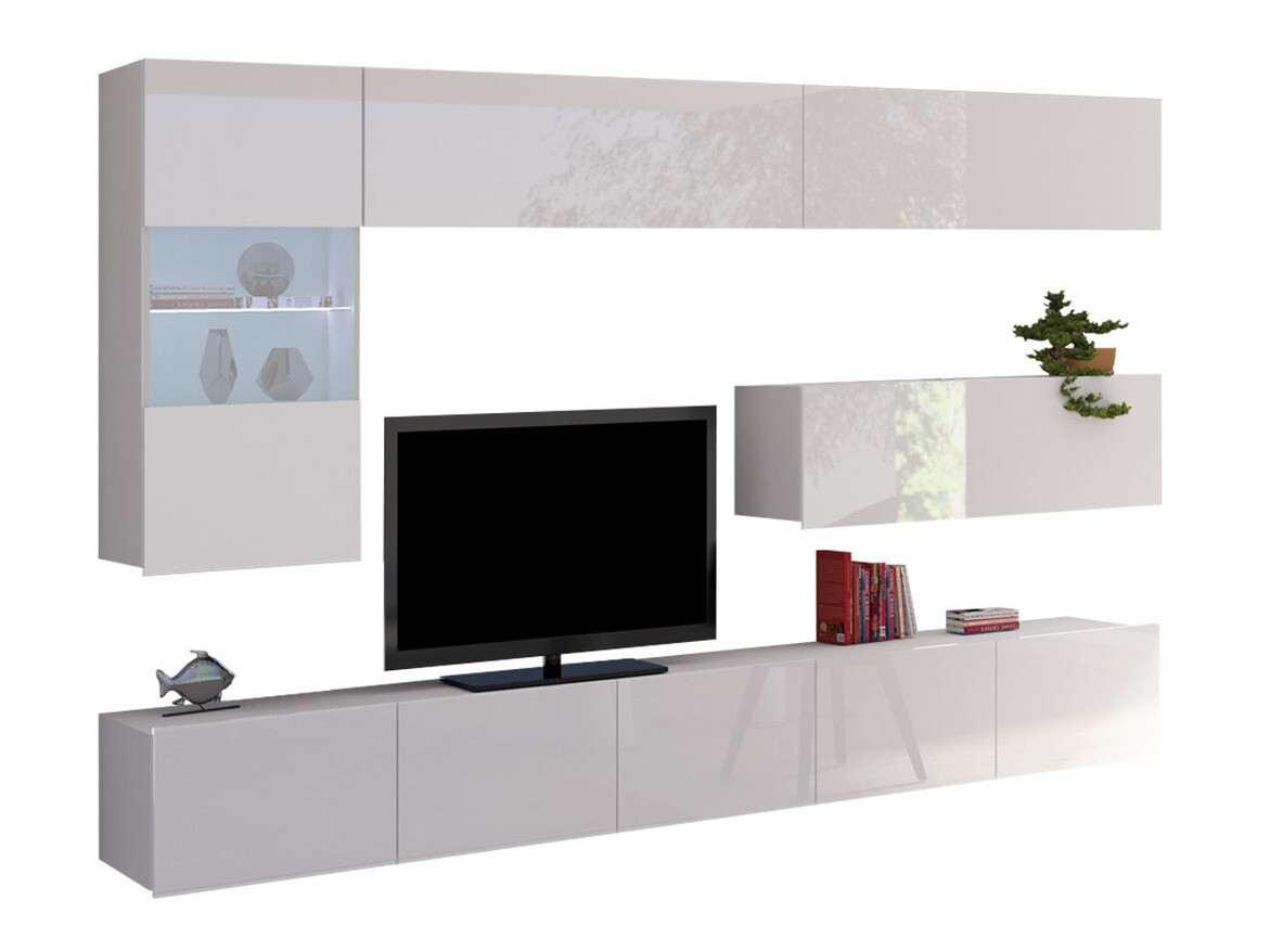 Set de living Remus IV (Alb + Alb lucios)