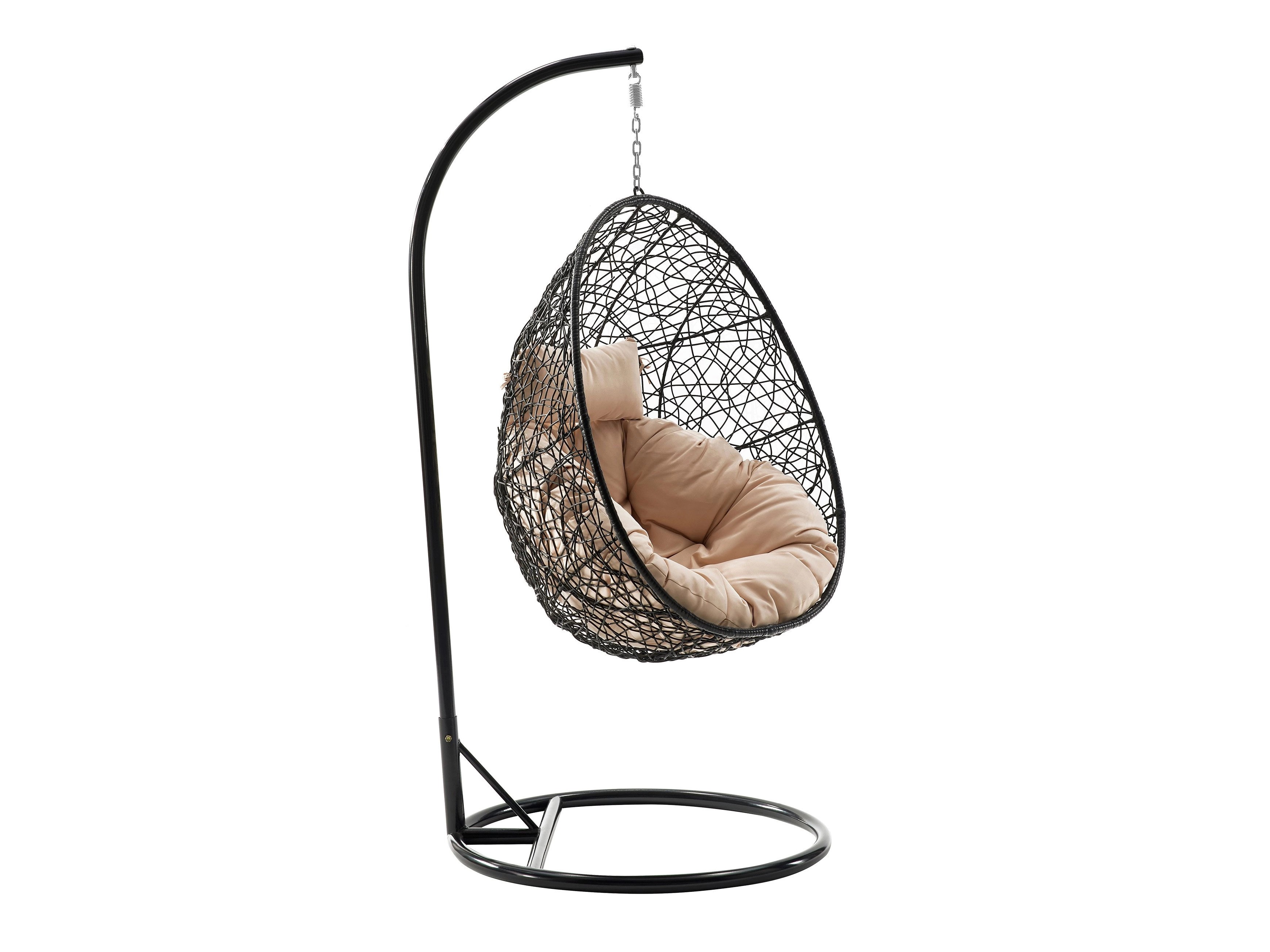 Scaun suspendat Comfivo Undtudo (Negru + Crem)