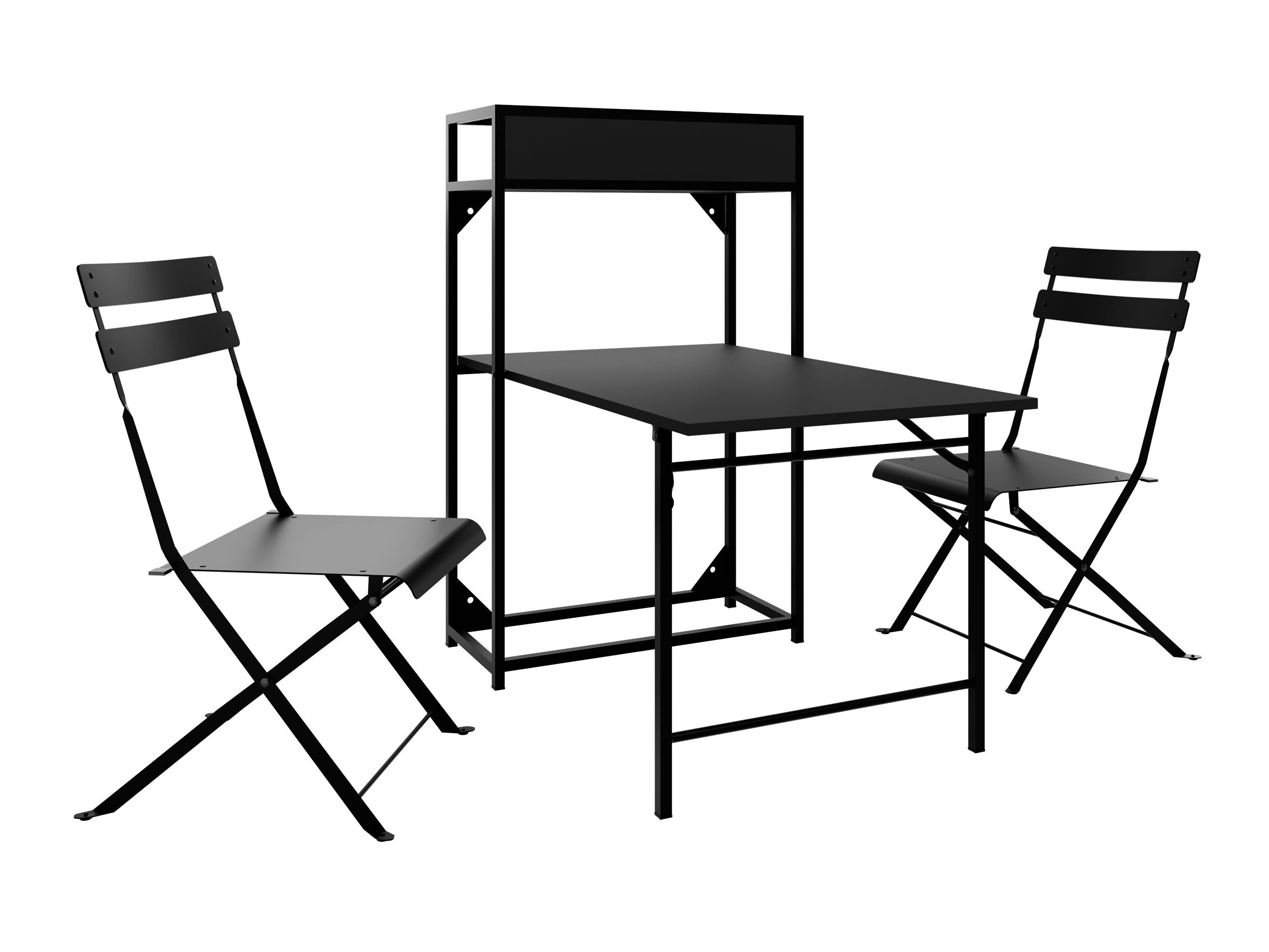 Set de balcon Lenitus (Negru)