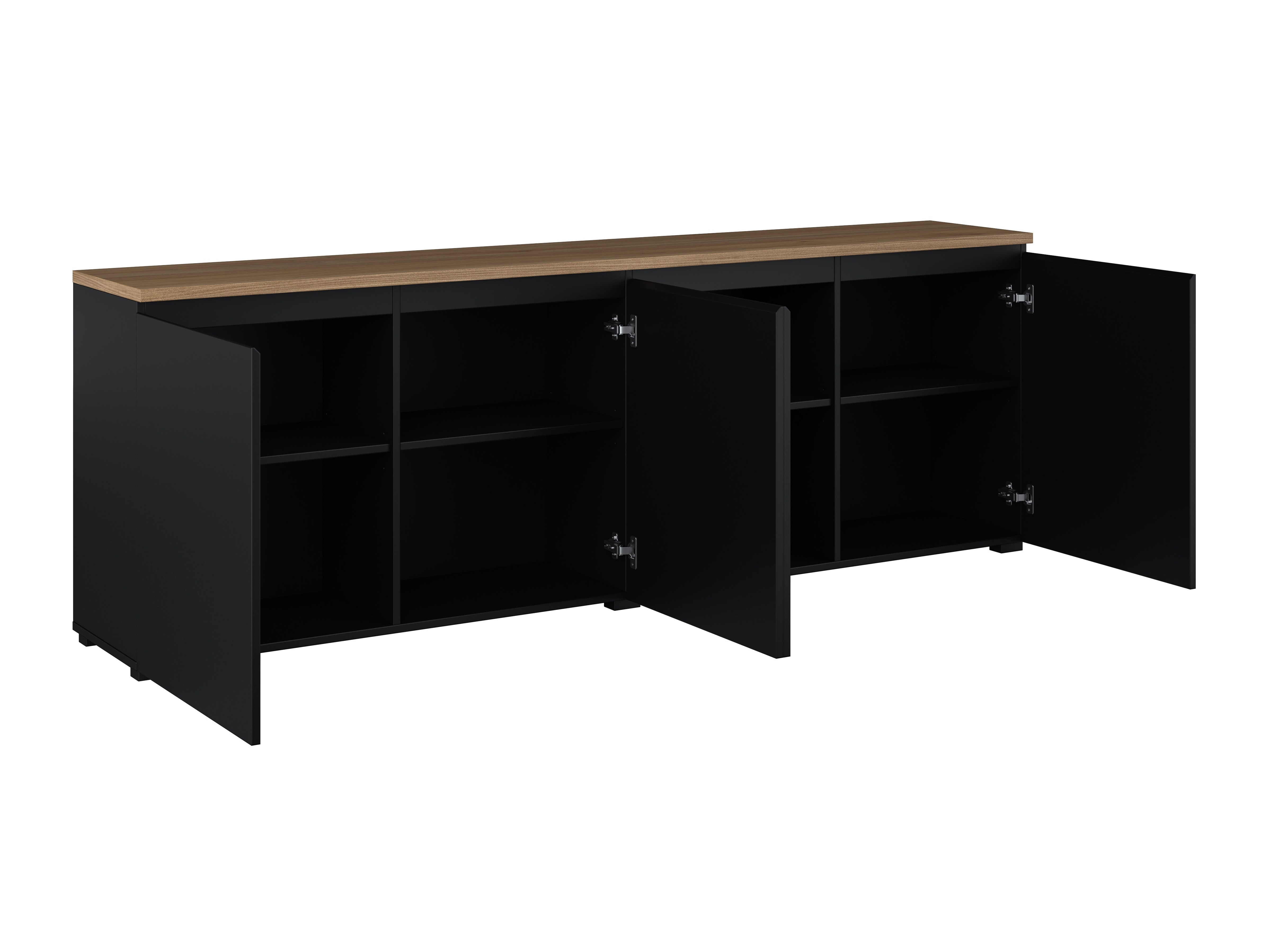 Bufet Baletu 105 (Negru + Stejar)