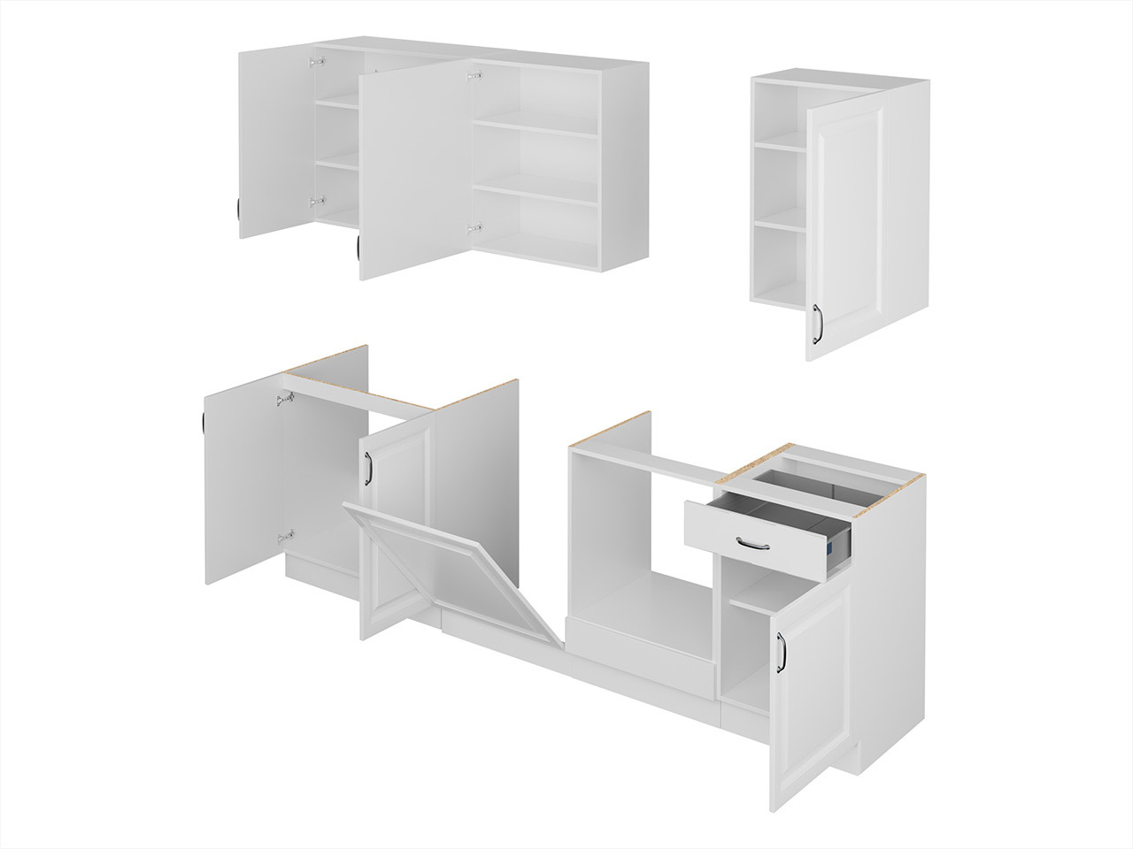 Set de bucătărie modular Retro Grey 150