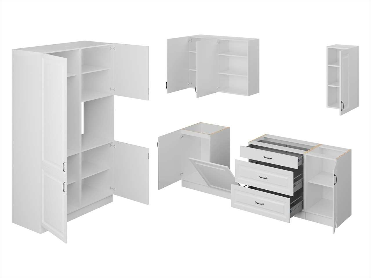 Set de bucătărie modular Retro White 149