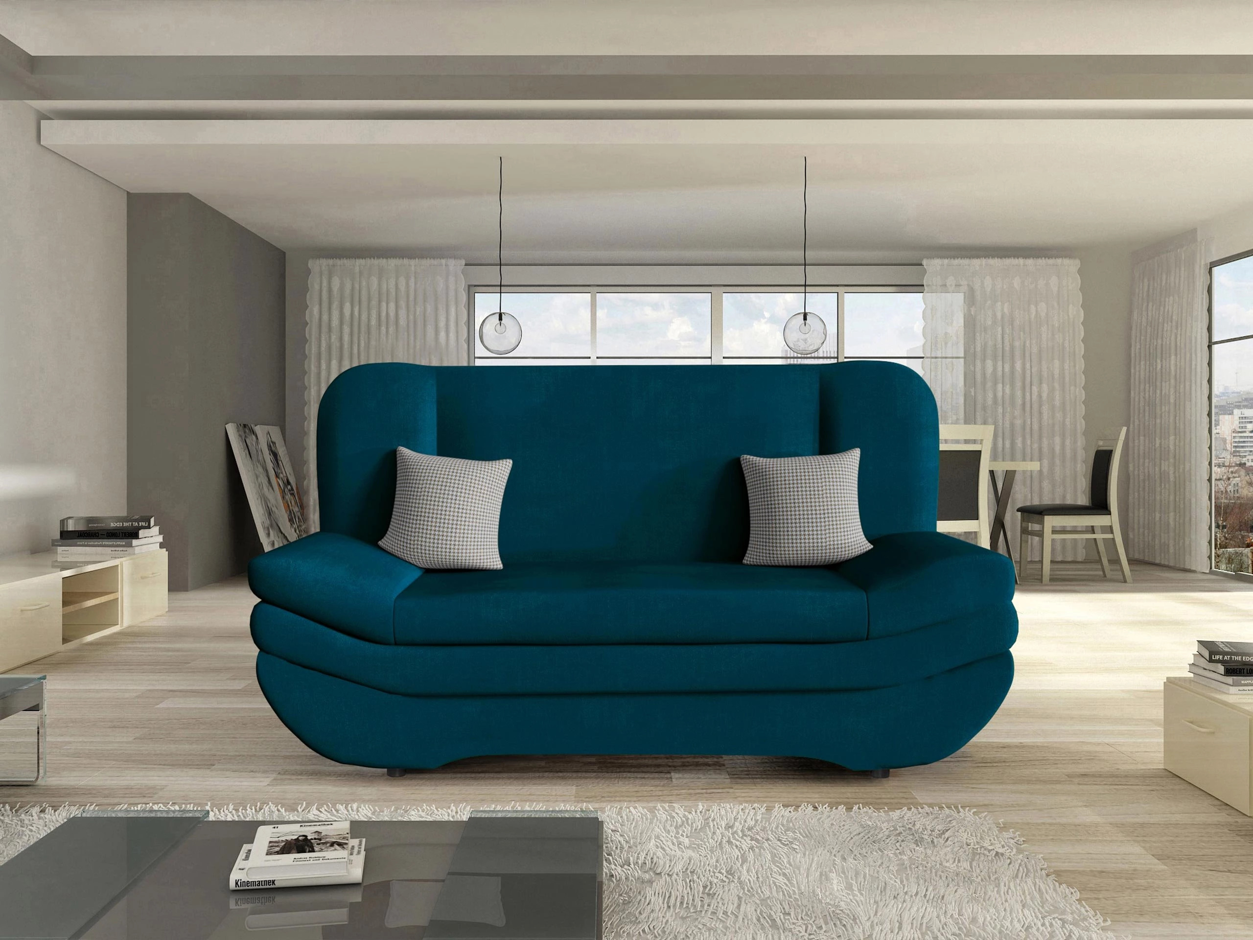 Canapea extensibilă Comfivo Silva (Venus Velvet 2911 + Kenia 796)