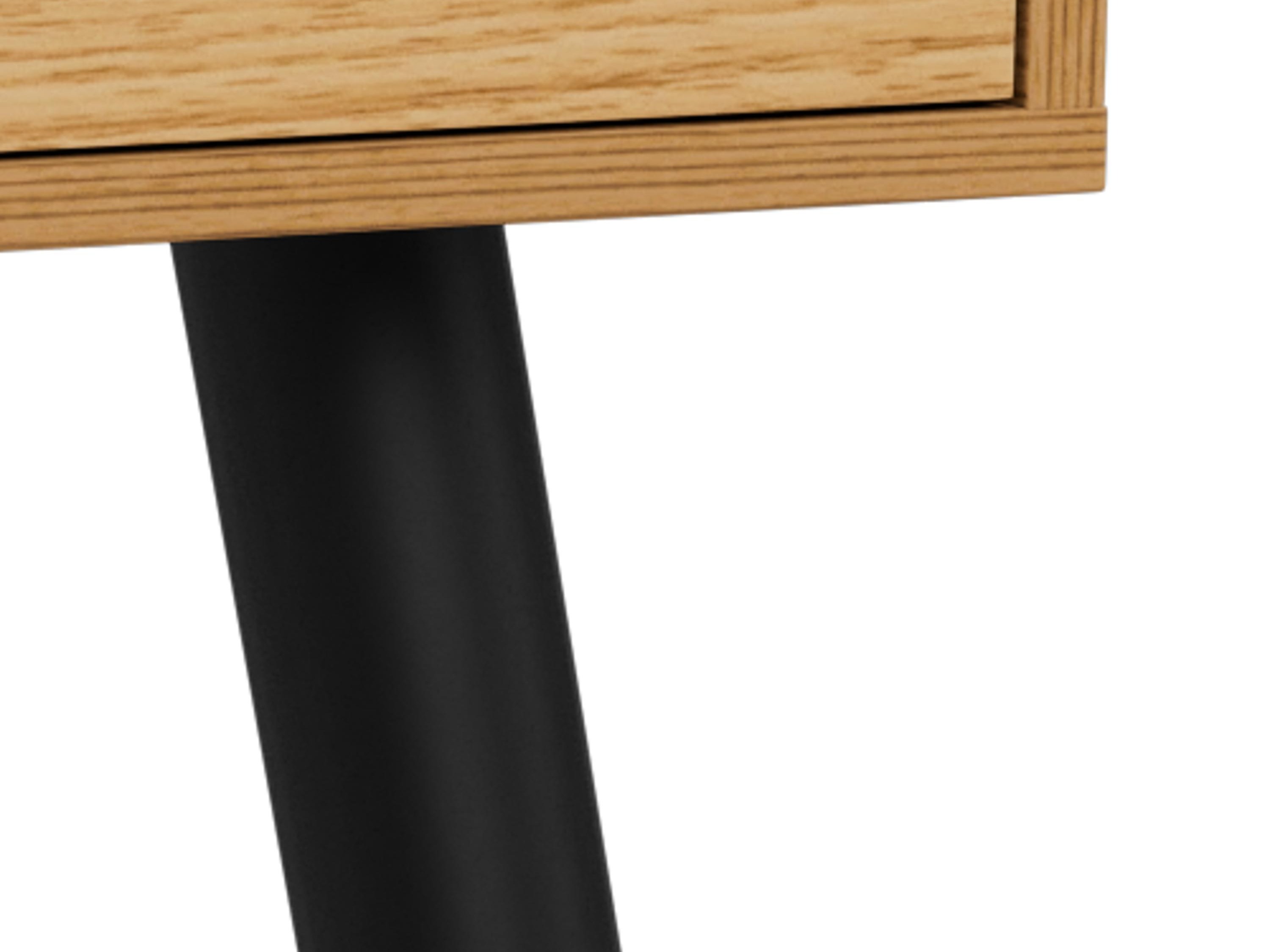 Birou Norsica 113 (Stejar natur + Negru)