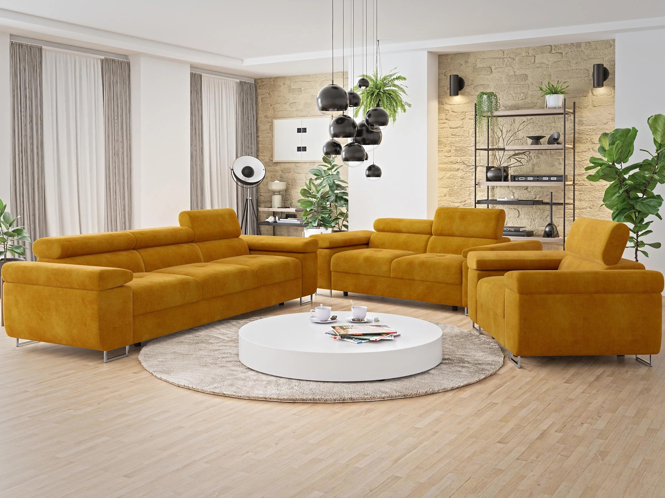 Set mobilier tapițat Comfivo Vinetum (Wave 05)