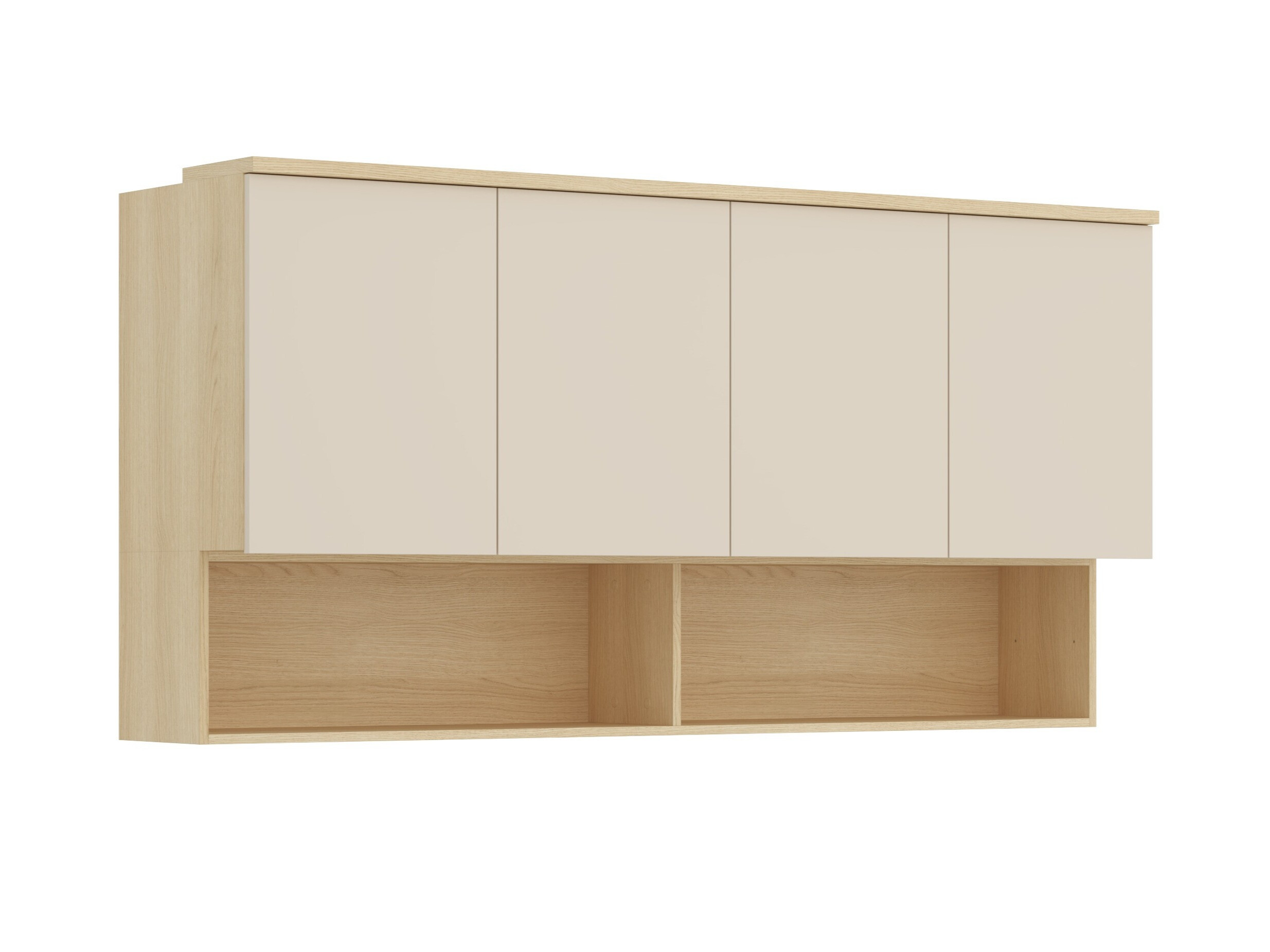 Dulap de perete Nolcala 105 (Stejar + Bej)
