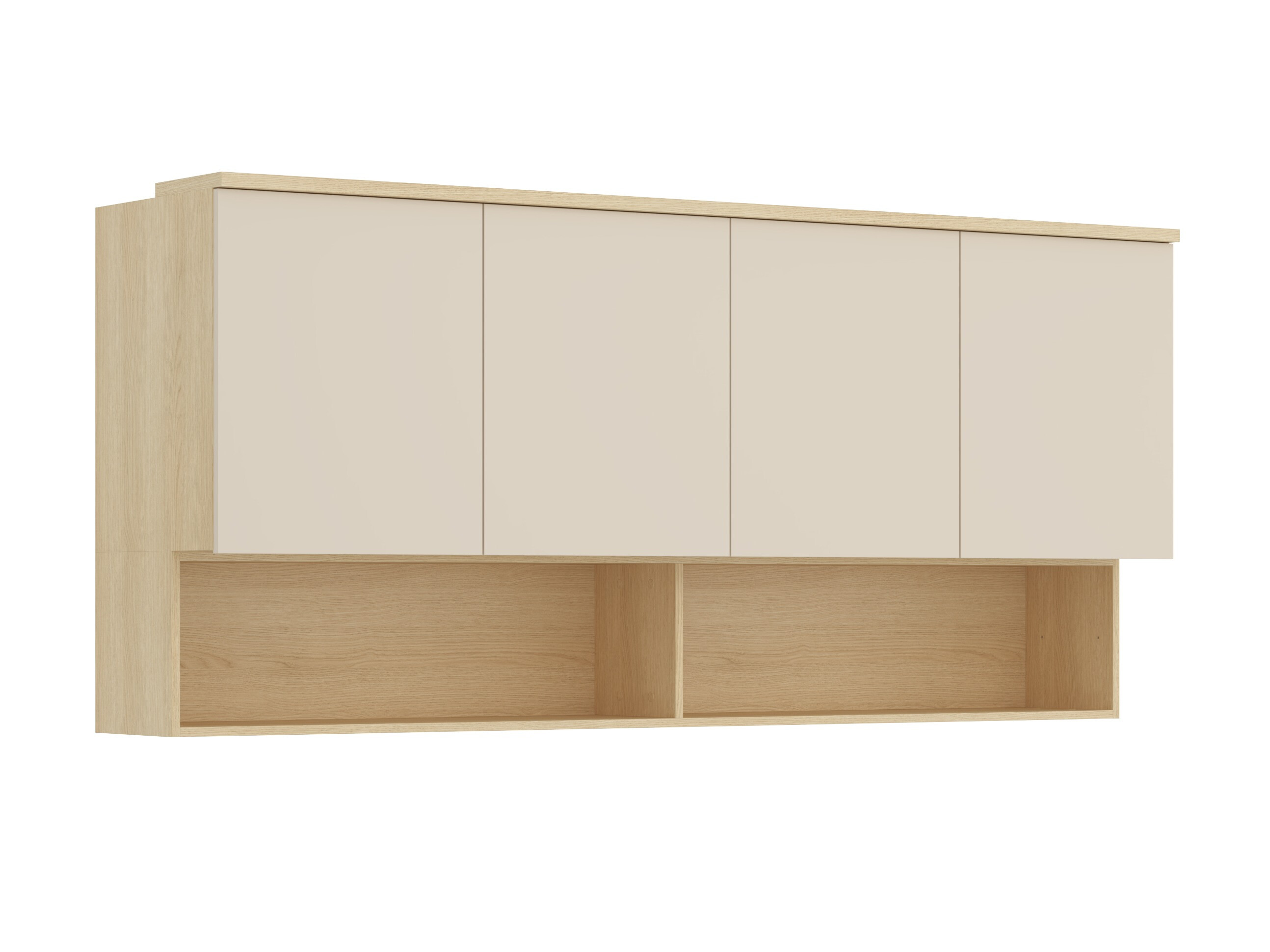 Dulap de perete Nolcala 106 (Stejar + Bej)