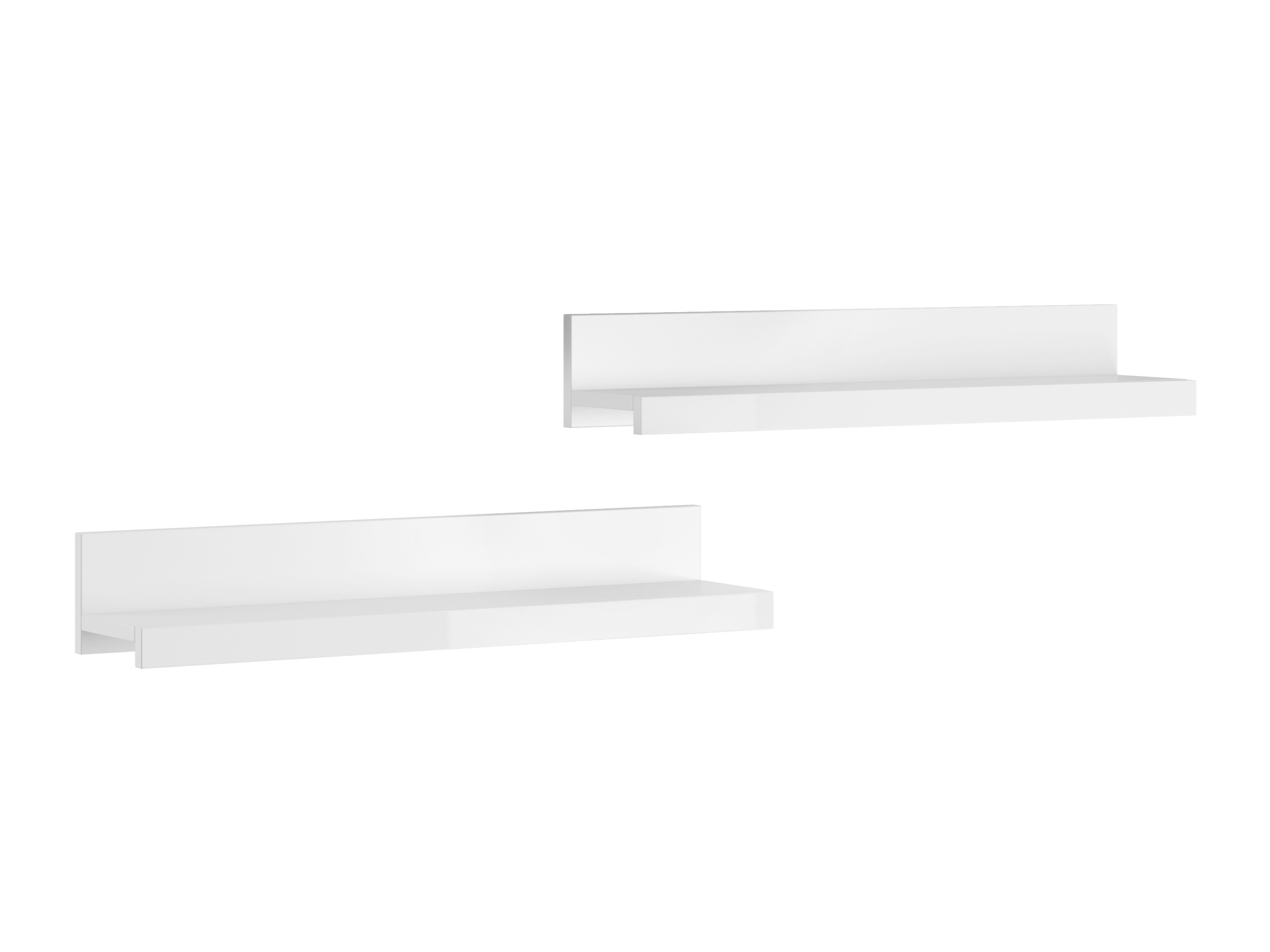 Set rafturi suspendate Torvire 105 (Alb + Alb lucios)