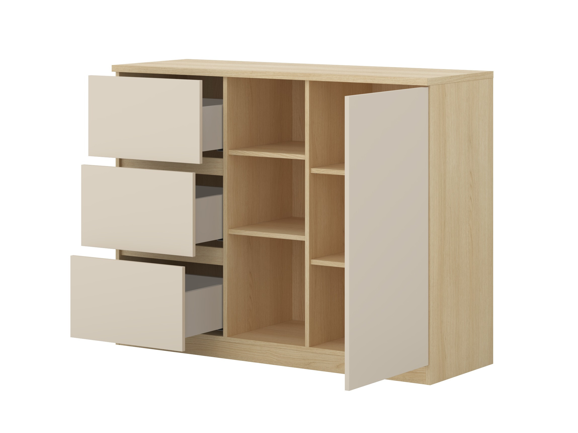 Set de mobilier Nolcala 123 (Stejar + Bej)