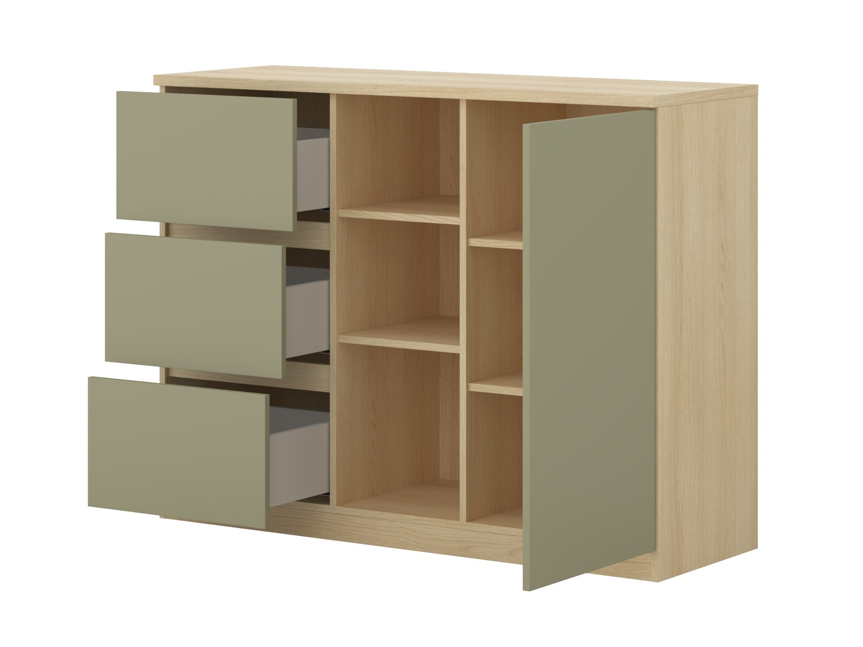Set de mobilier Nolcala 123 (Stejar + Eucalipt)