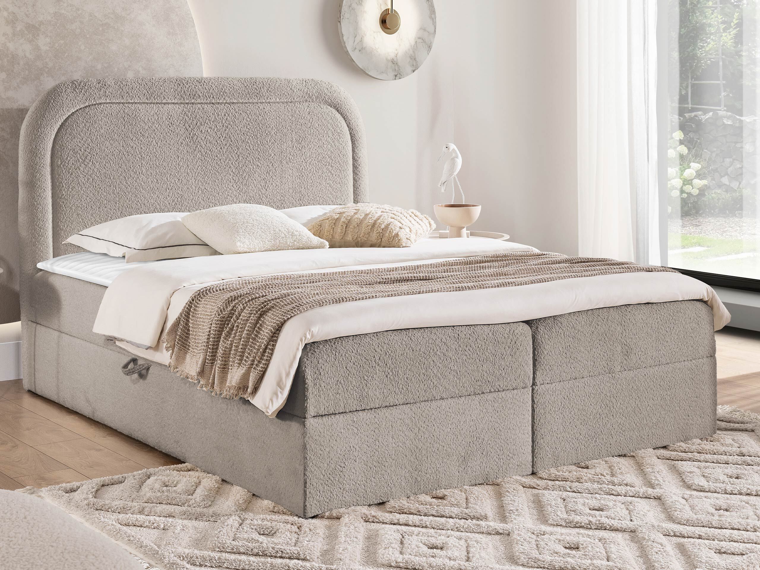 Pat boxspring Color (Coral 50)